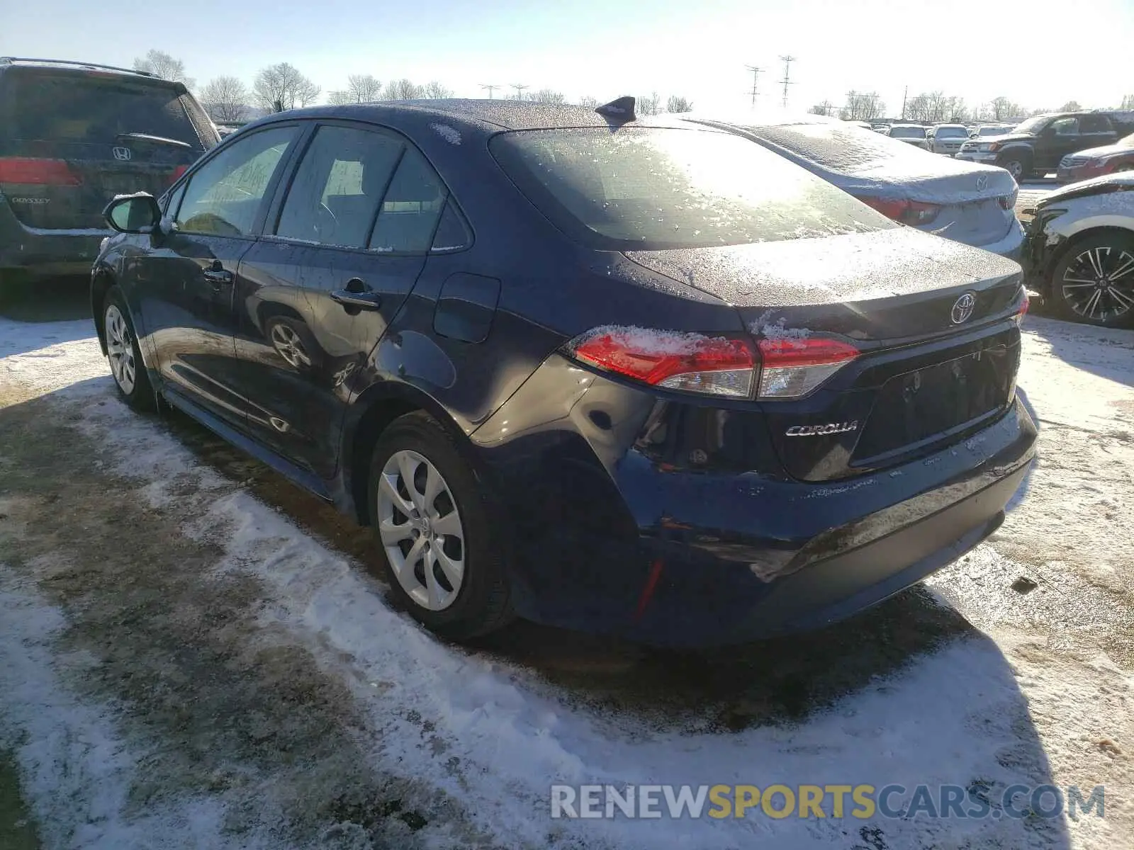 3 Photograph of a damaged car JTDEPRAE9LJ086472 TOYOTA COROLLA 2020
