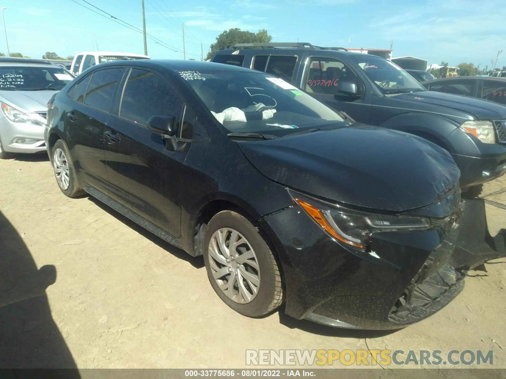 1 Photograph of a damaged car JTDEPRAE9LJ089467 TOYOTA COROLLA 2020