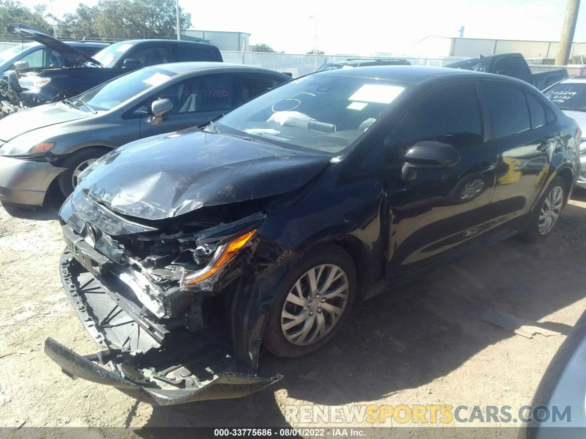 2 Photograph of a damaged car JTDEPRAE9LJ089467 TOYOTA COROLLA 2020