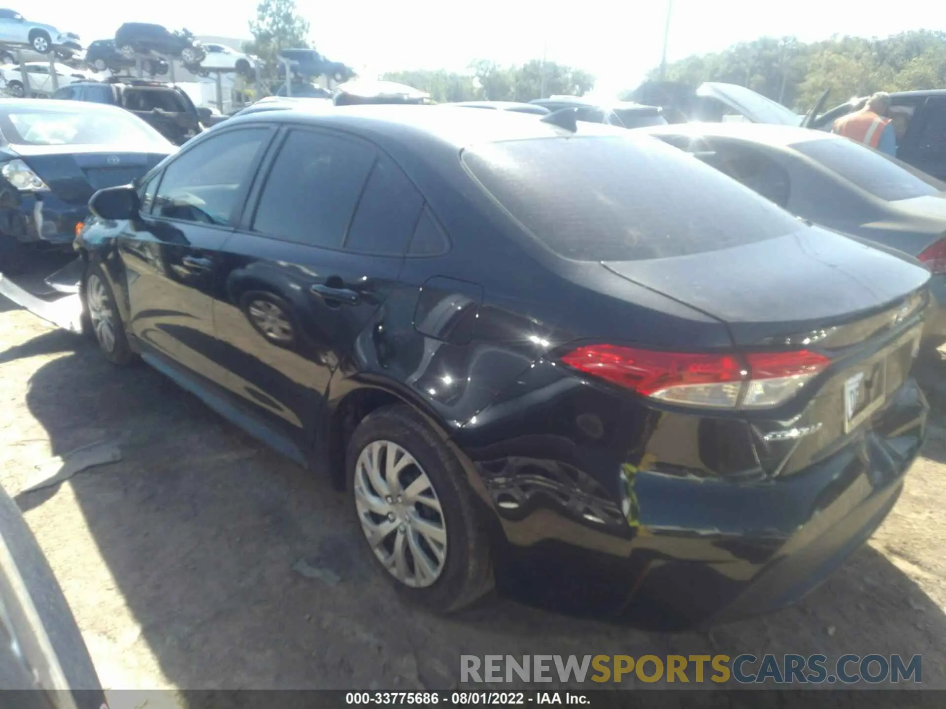 3 Photograph of a damaged car JTDEPRAE9LJ089467 TOYOTA COROLLA 2020