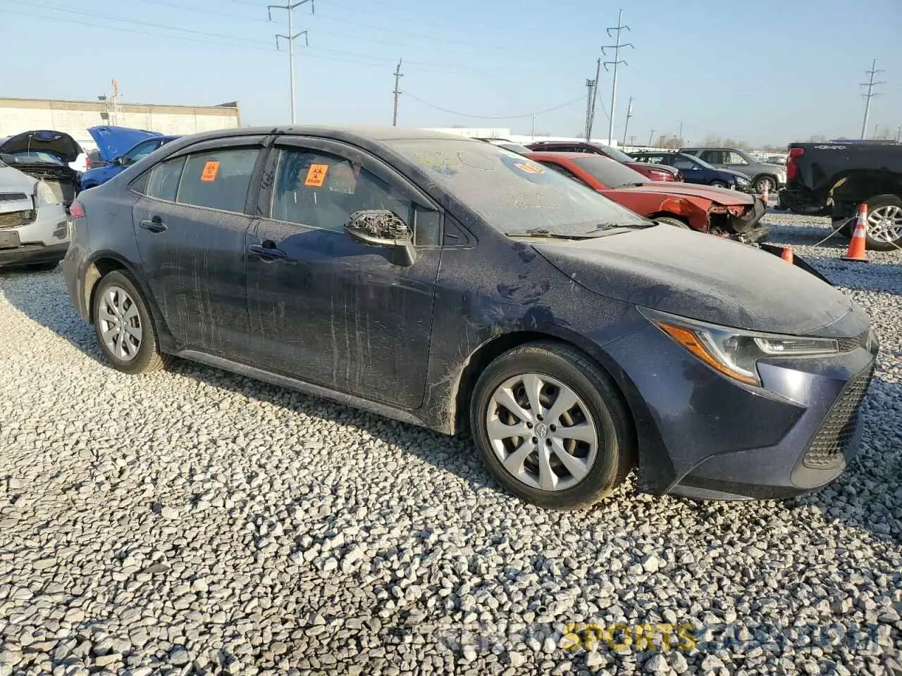 4 Фотография поврежденного автомобиля JTDEPRAE9LJ098640 TOYOTA COROLLA 2020