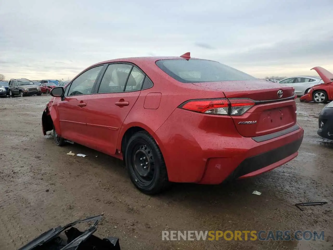 2 Photograph of a damaged car JTDEPRAE9LJ101293 TOYOTA COROLLA 2020
