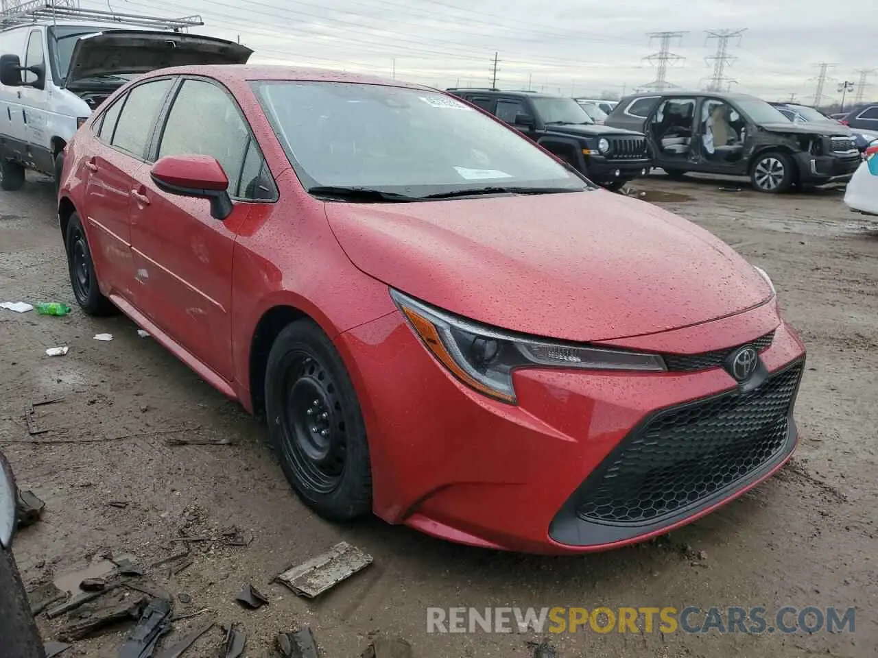 4 Photograph of a damaged car JTDEPRAE9LJ101293 TOYOTA COROLLA 2020