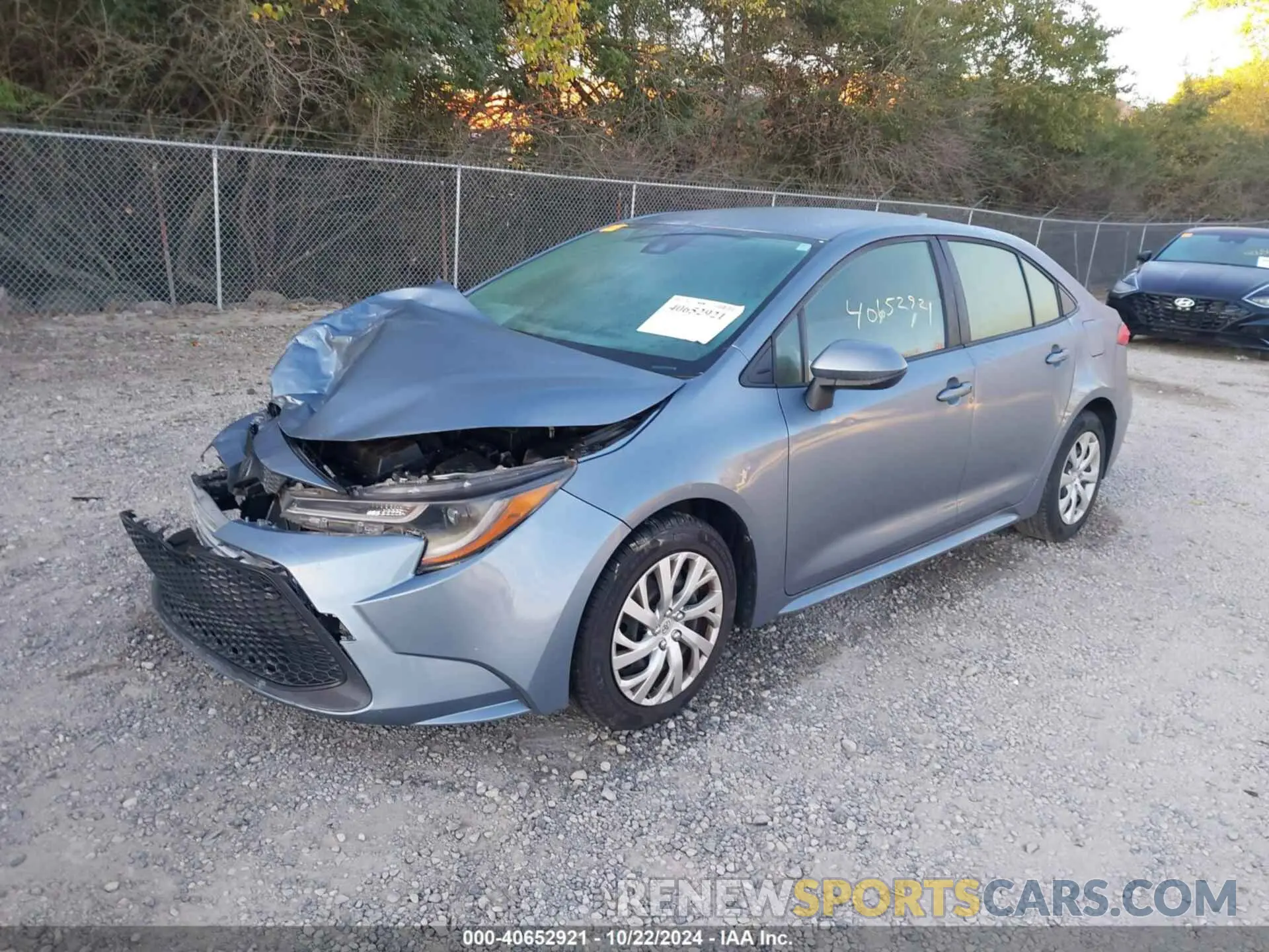 2 Photograph of a damaged car JTDEPRAE9LJ102895 TOYOTA COROLLA 2020