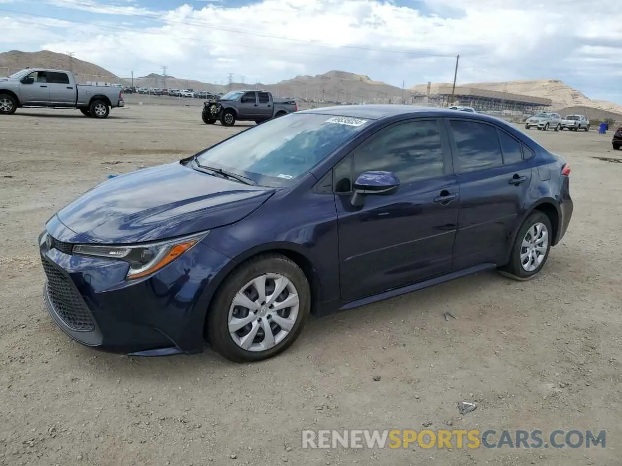 1 Photograph of a damaged car JTDEPRAE9LJ106624 TOYOTA COROLLA 2020