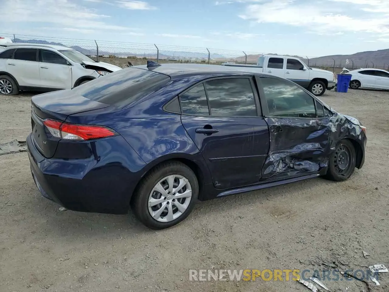 3 Photograph of a damaged car JTDEPRAE9LJ106624 TOYOTA COROLLA 2020