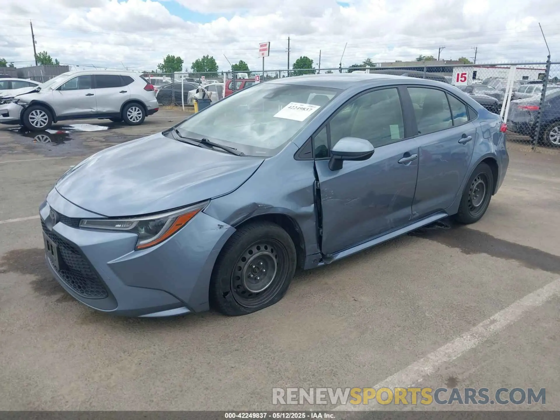 2 Фотография поврежденного автомобиля JTDEPRAE9LJ116683 TOYOTA COROLLA 2020