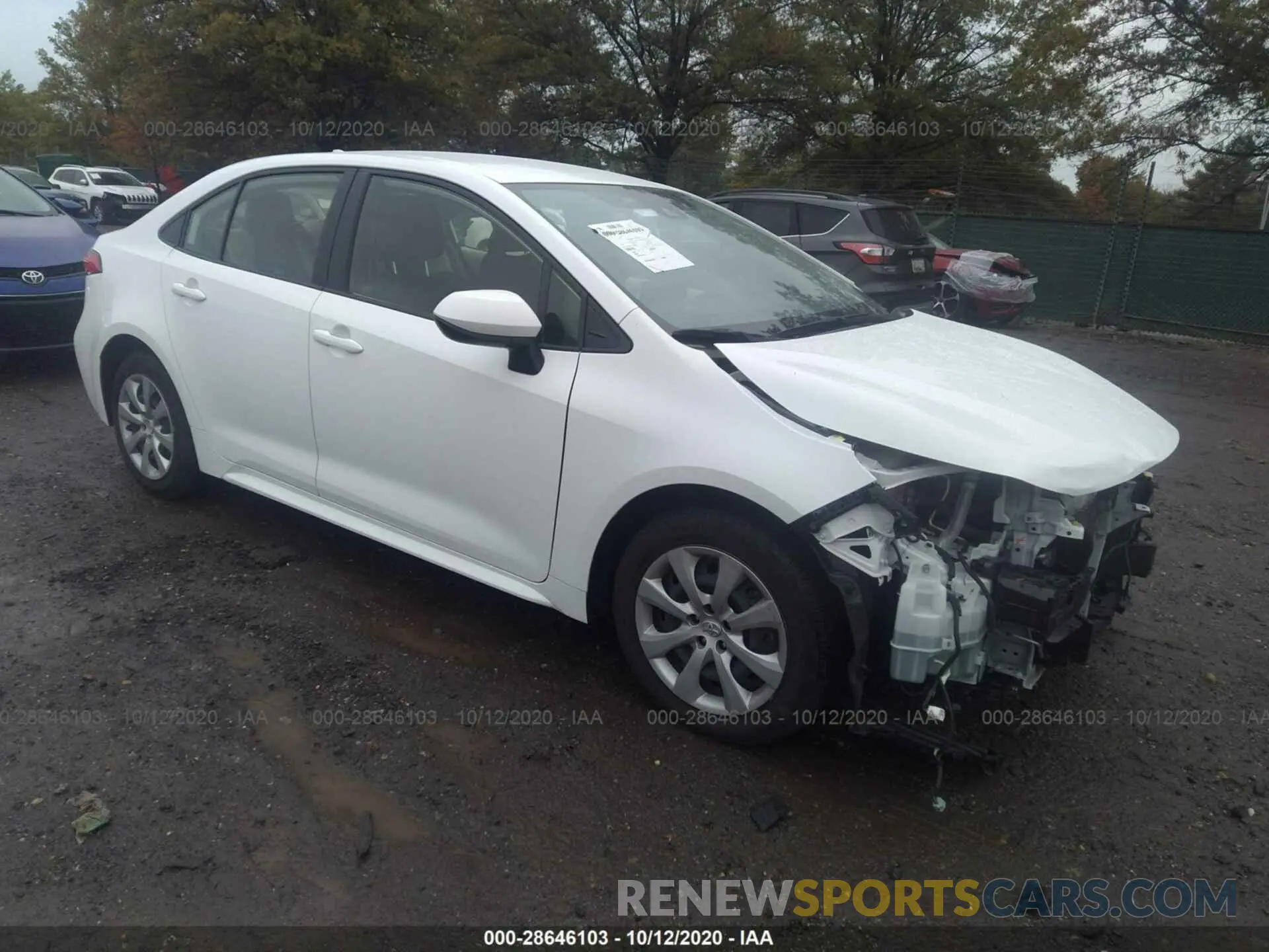 1 Photograph of a damaged car JTDEPRAEXLJ000425 TOYOTA COROLLA 2020
