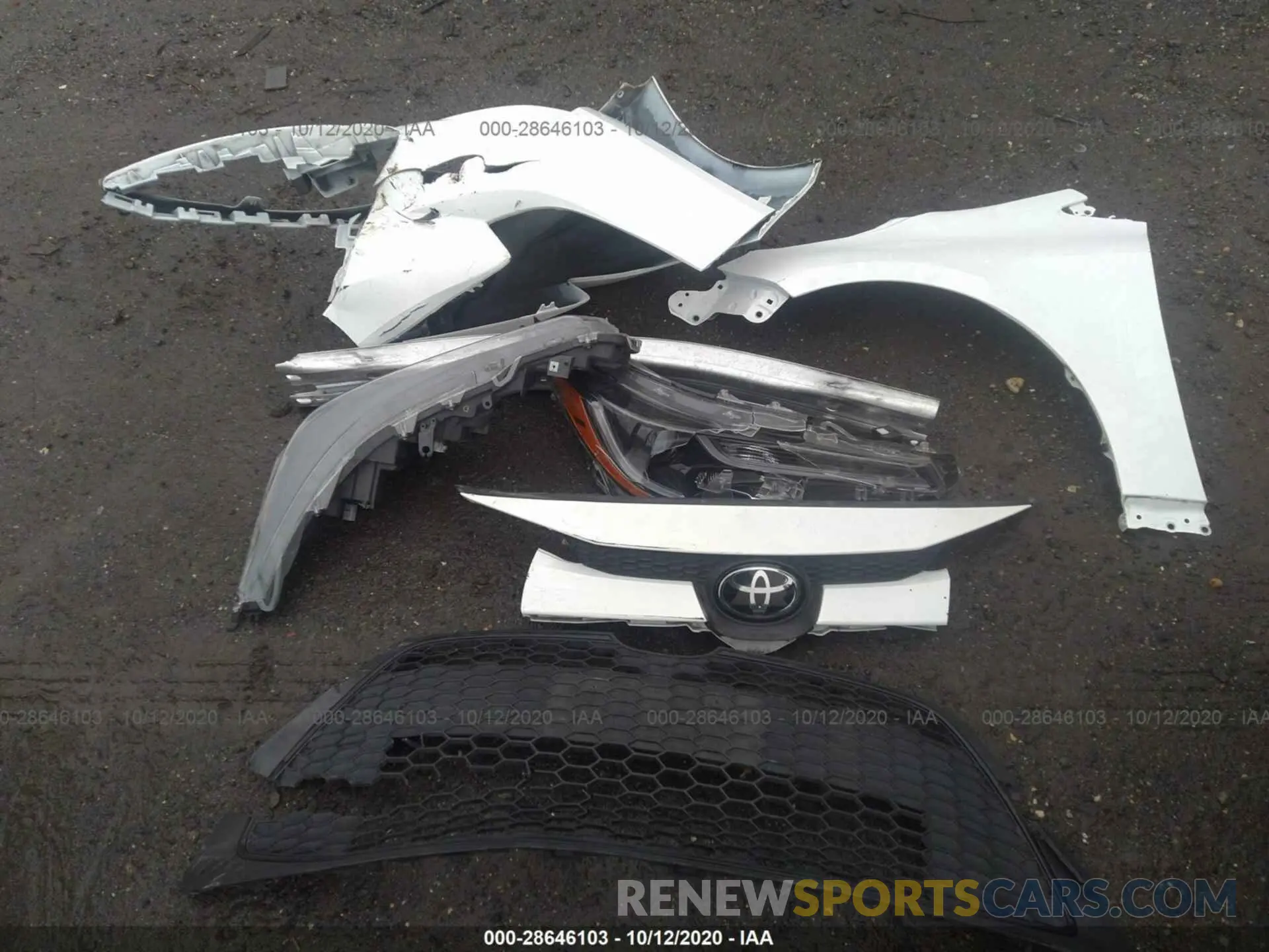 12 Photograph of a damaged car JTDEPRAEXLJ000425 TOYOTA COROLLA 2020