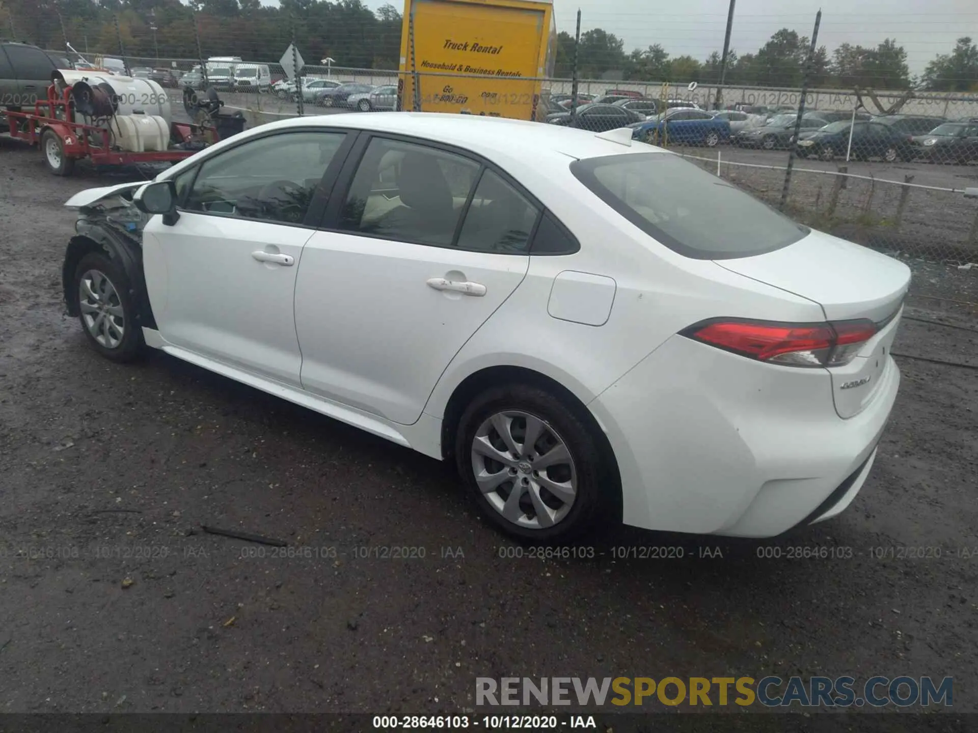 3 Photograph of a damaged car JTDEPRAEXLJ000425 TOYOTA COROLLA 2020