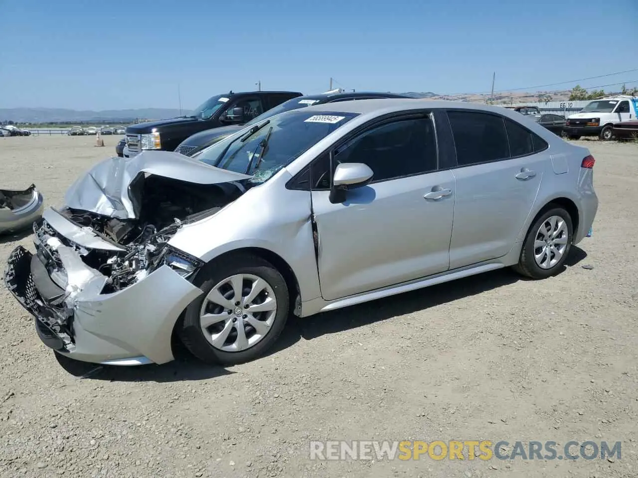1 Photograph of a damaged car JTDEPRAEXLJ012896 TOYOTA COROLLA 2020