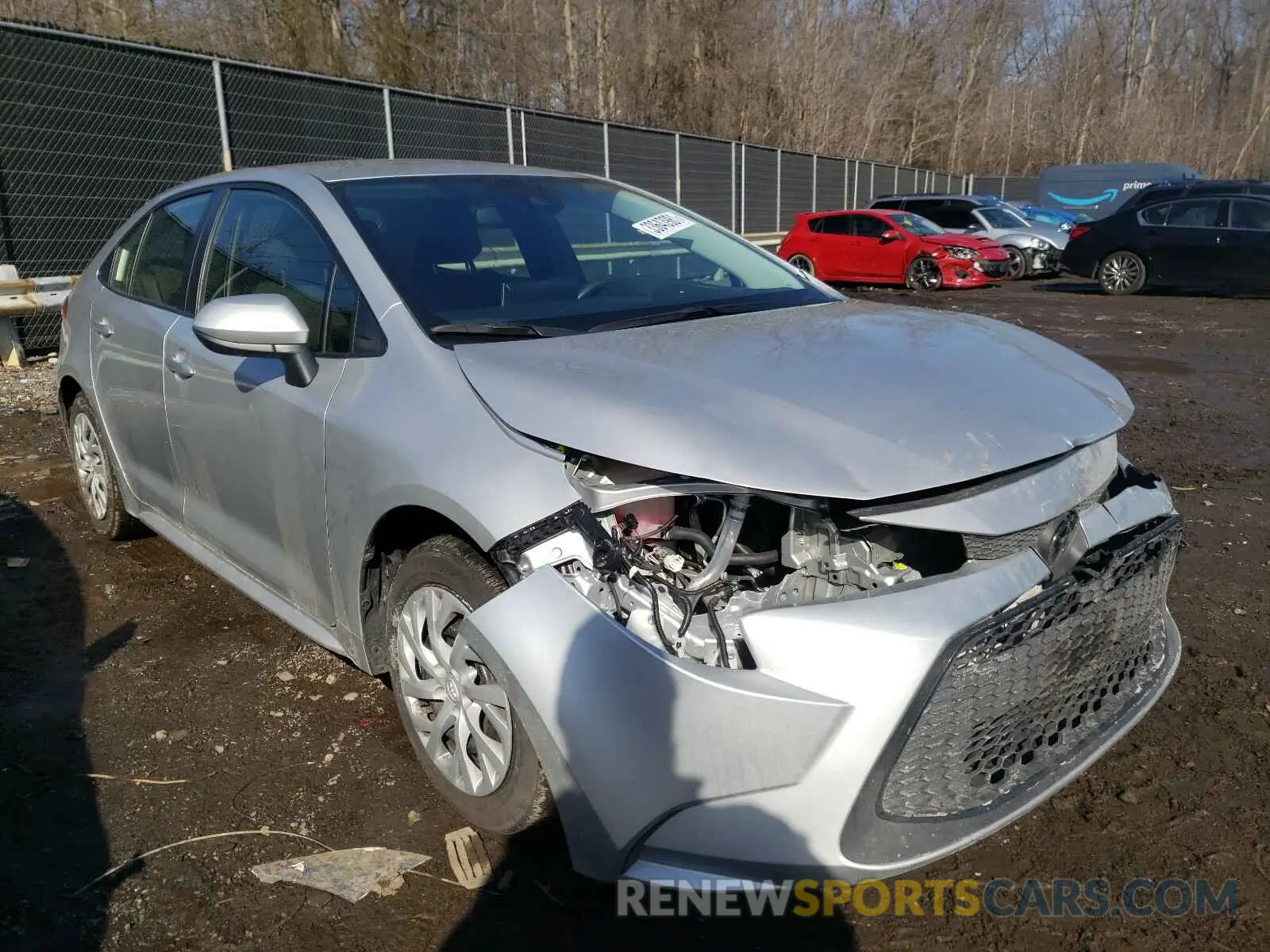 1 Photograph of a damaged car JTDEPRAEXLJ019802 TOYOTA COROLLA 2020