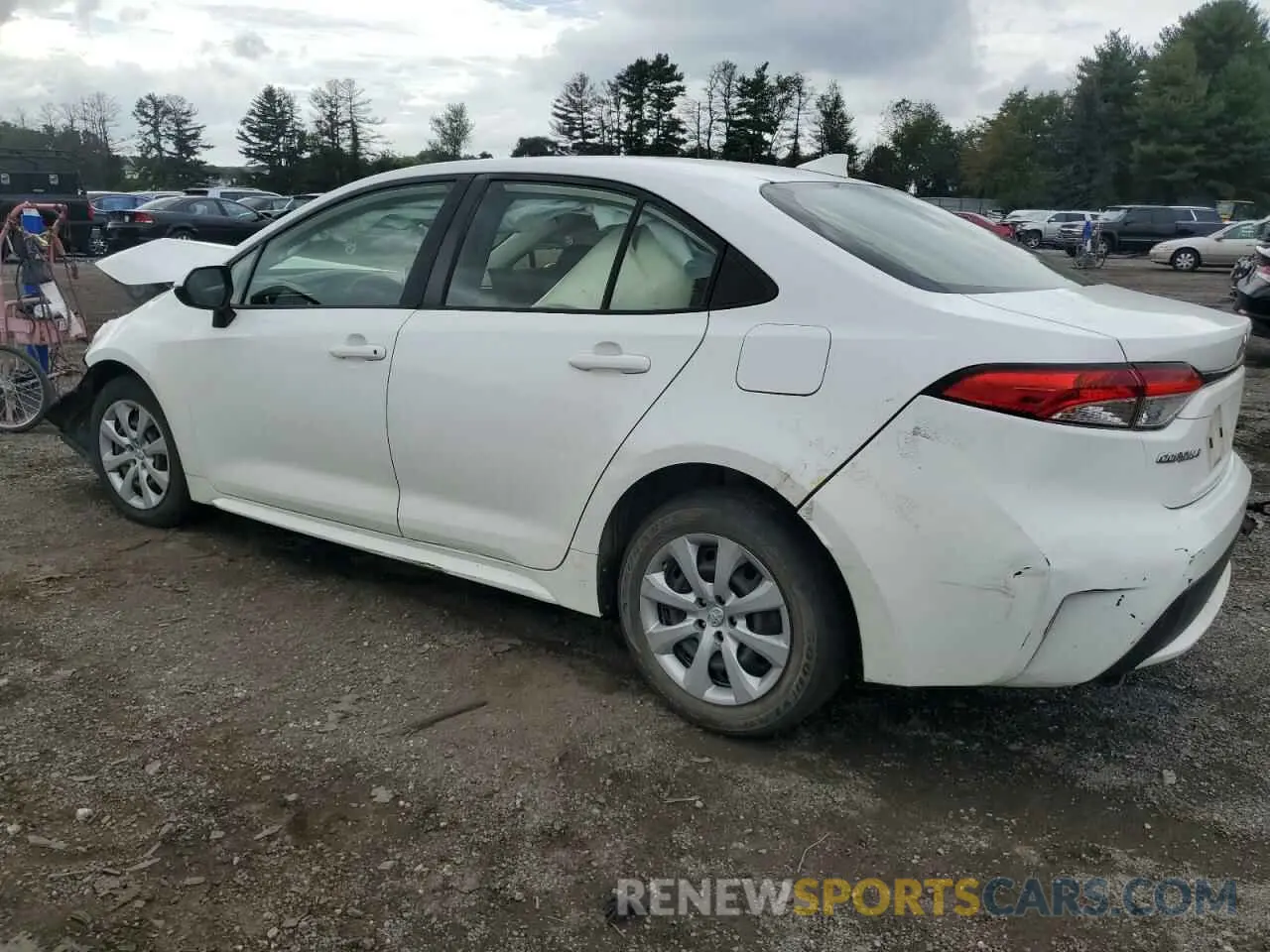 2 Photograph of a damaged car JTDEPRAEXLJ022246 TOYOTA COROLLA 2020