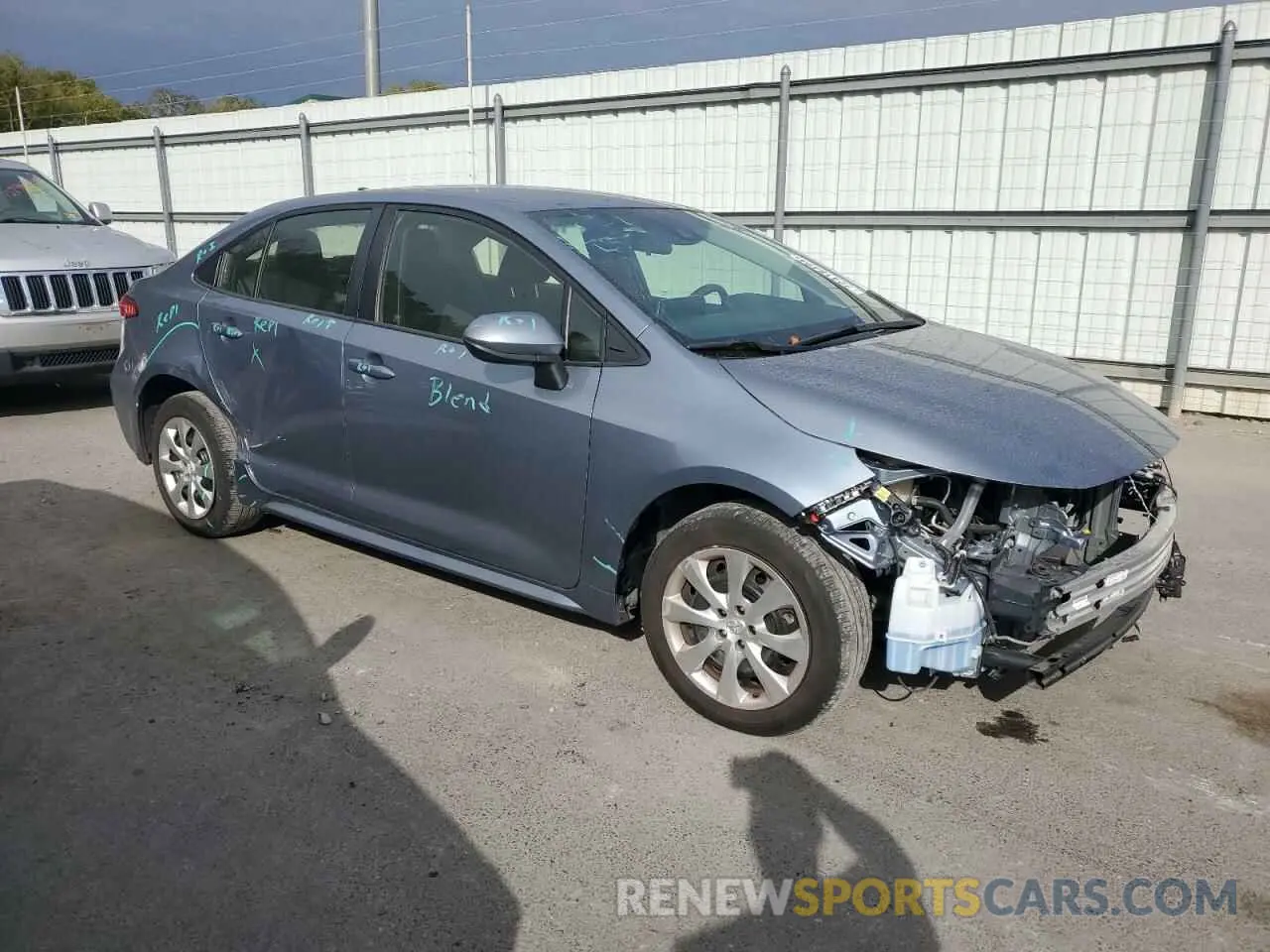 4 Фотография поврежденного автомобиля JTDEPRAEXLJ023297 TOYOTA COROLLA 2020
