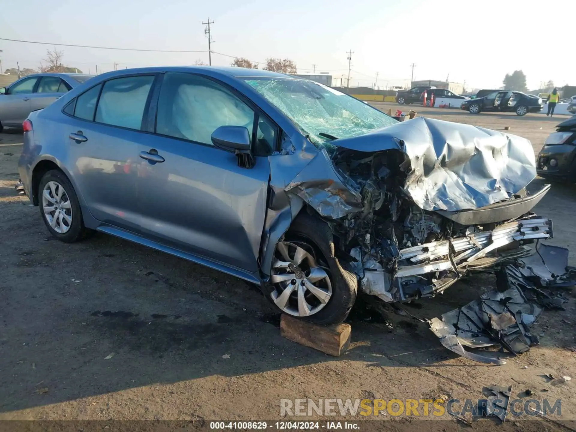 1 Photograph of a damaged car JTDEPRAEXLJ024644 TOYOTA COROLLA 2020