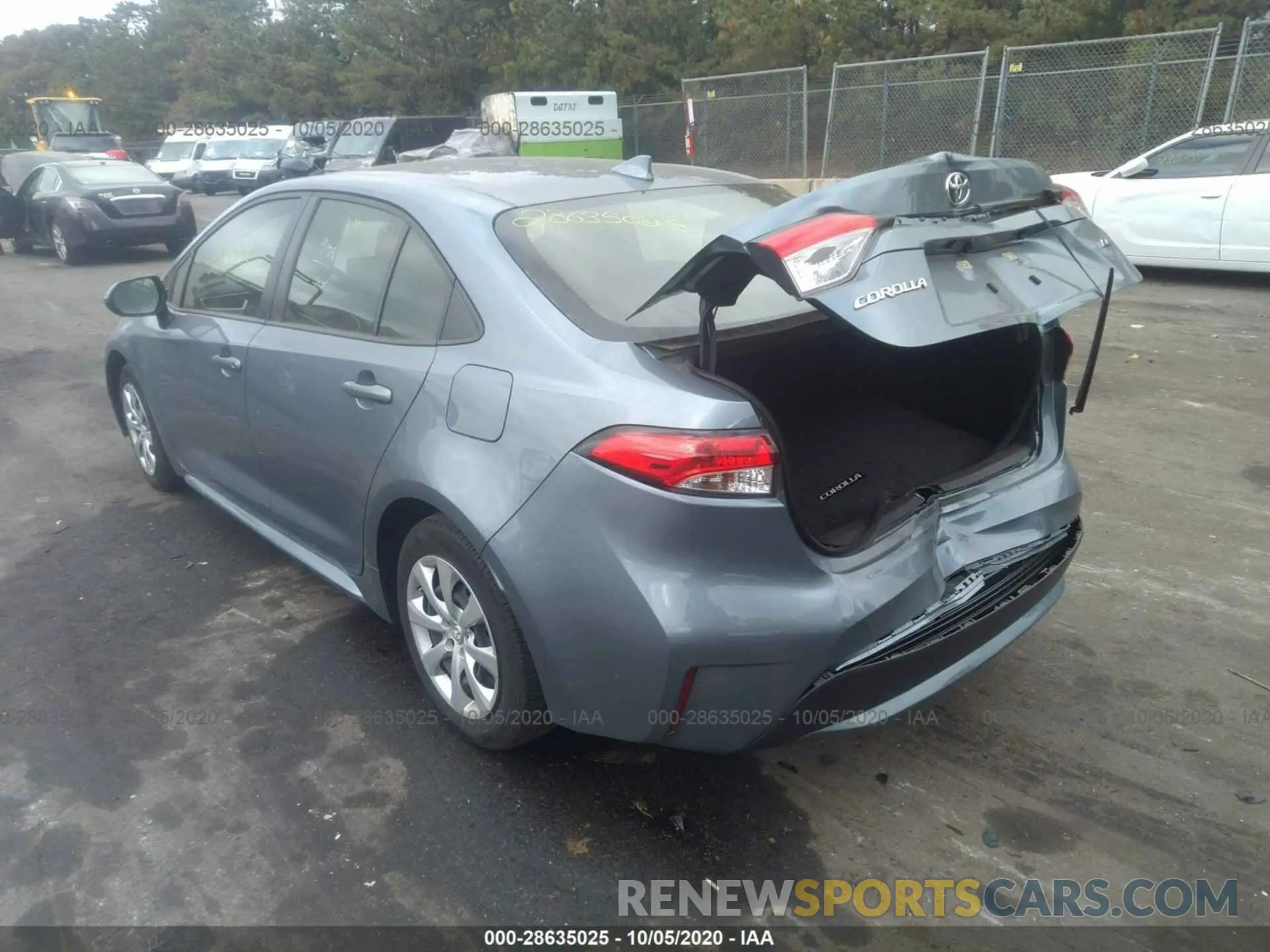 3 Фотография поврежденного автомобиля JTDEPRAEXLJ025437 TOYOTA COROLLA 2020