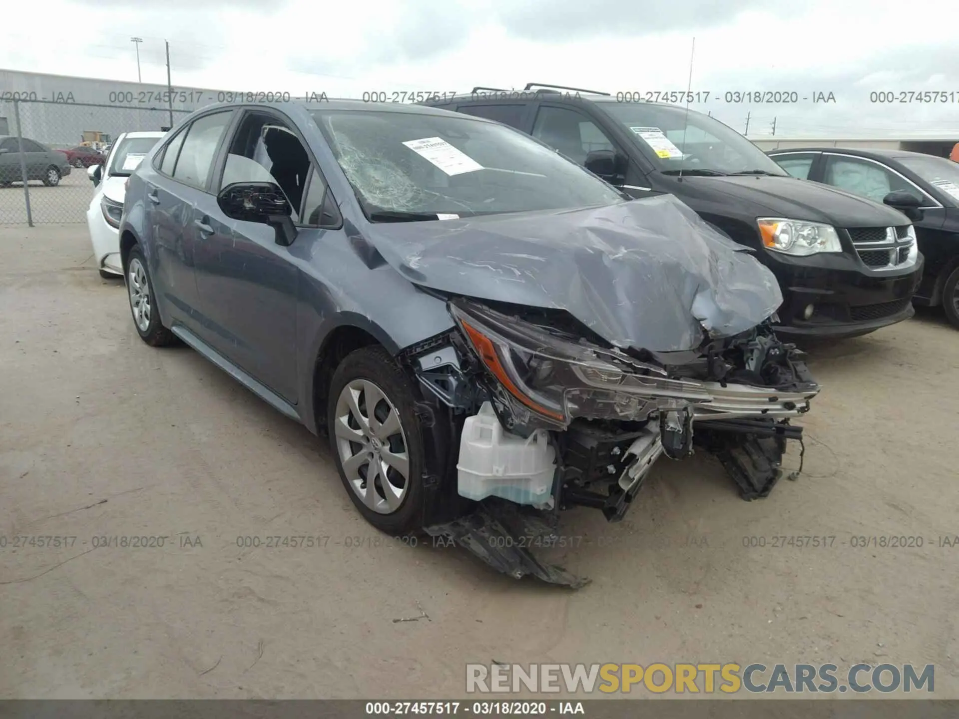 1 Photograph of a damaged car JTDEPRAEXLJ030668 TOYOTA COROLLA 2020