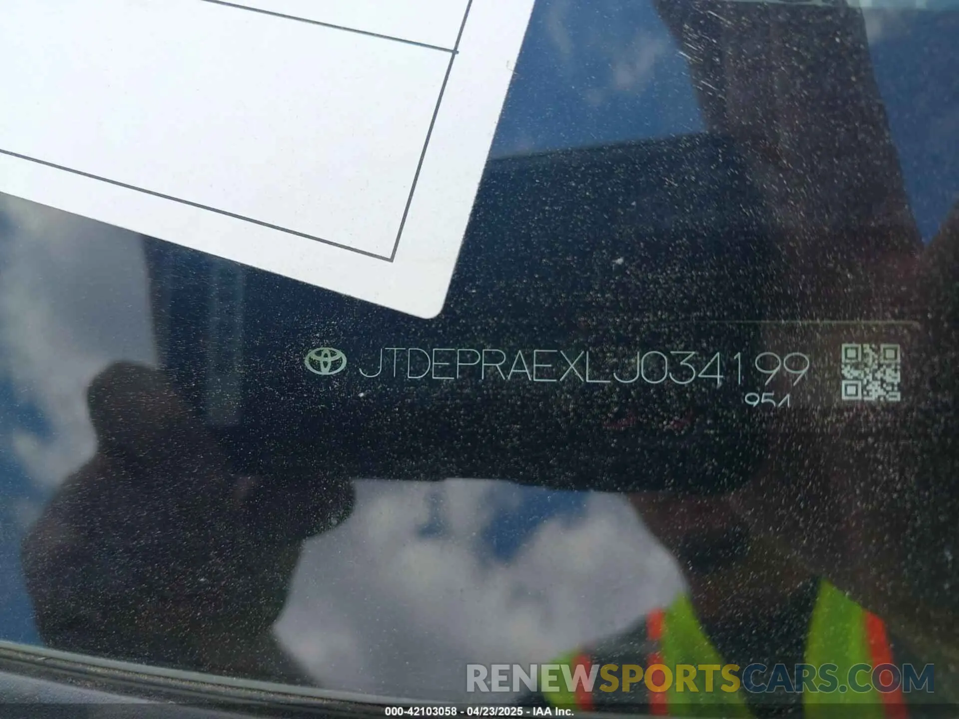 9 Фотография поврежденного автомобиля JTDEPRAEXLJ034199 TOYOTA COROLLA 2020