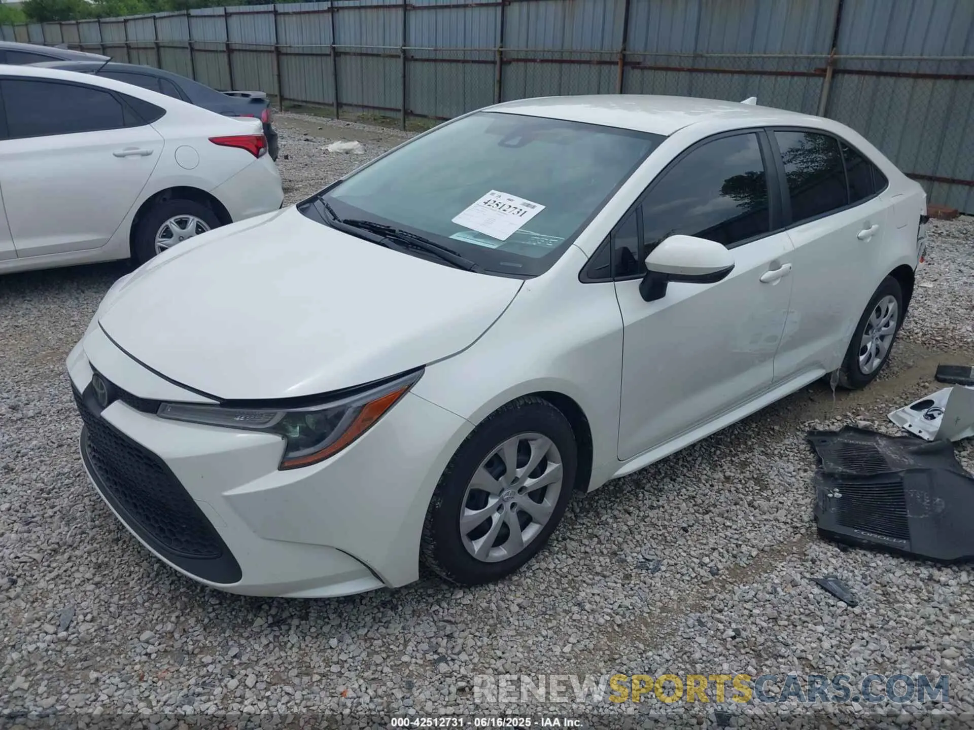 2 Photograph of a damaged car JTDEPRAEXLJ062018 TOYOTA COROLLA 2020