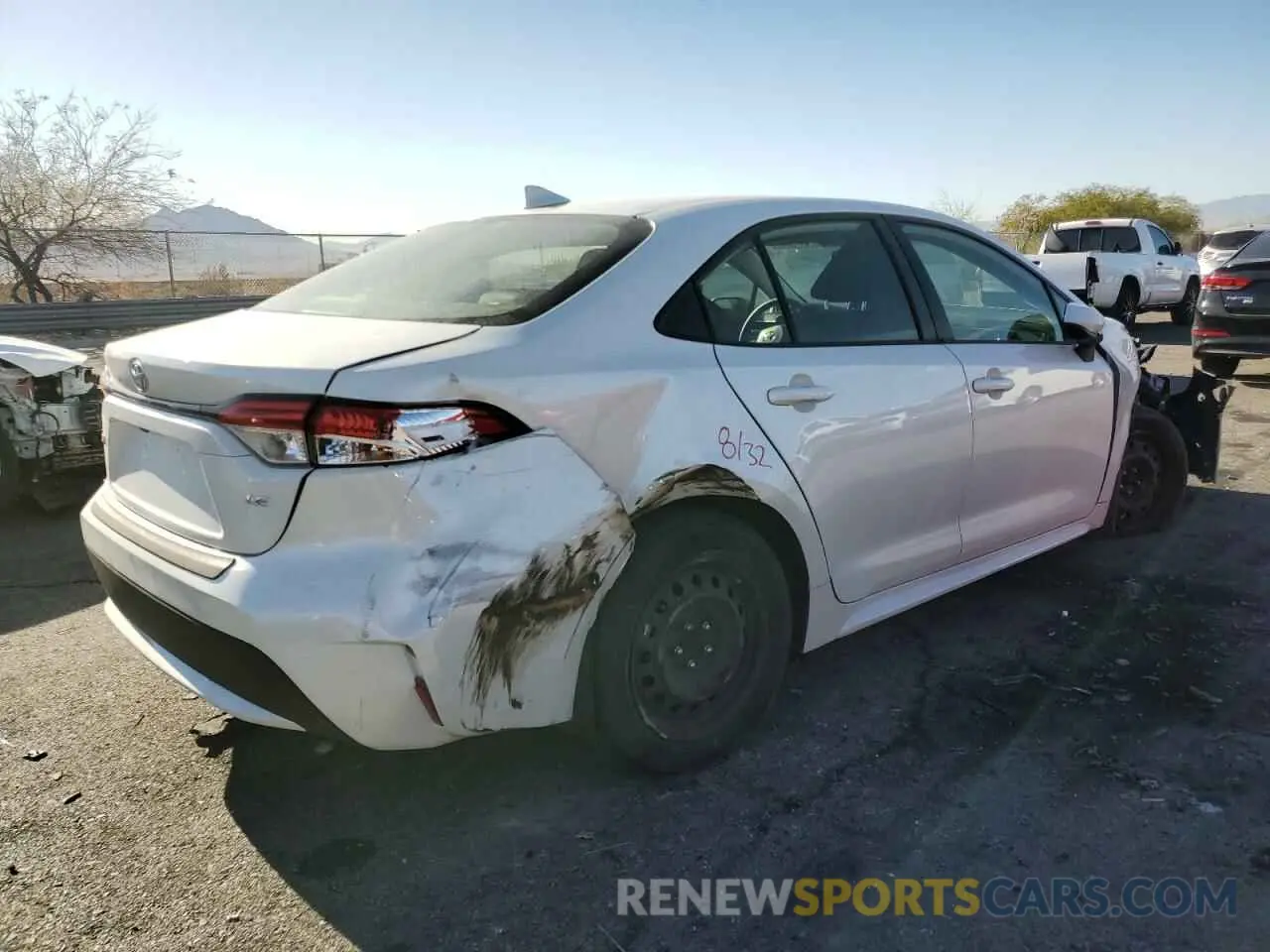 3 Photograph of a damaged car JTDEPRAEXLJ066148 TOYOTA COROLLA 2020