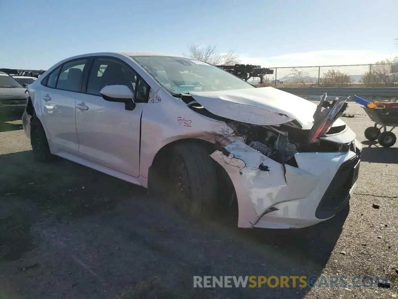 4 Photograph of a damaged car JTDEPRAEXLJ066148 TOYOTA COROLLA 2020