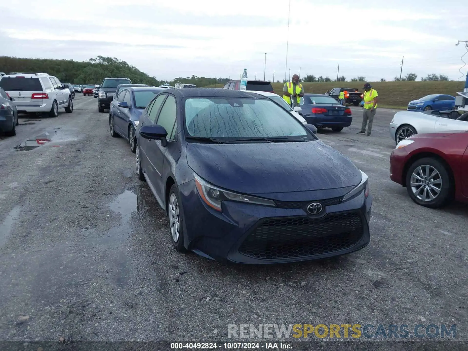1 Photograph of a damaged car JTDEPRAEXLJ075366 TOYOTA COROLLA 2020