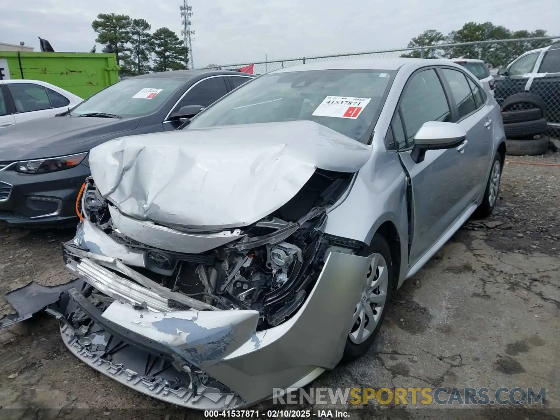 2 Фотография поврежденного автомобиля JTDEPRAEXLJ083774 TOYOTA COROLLA 2020