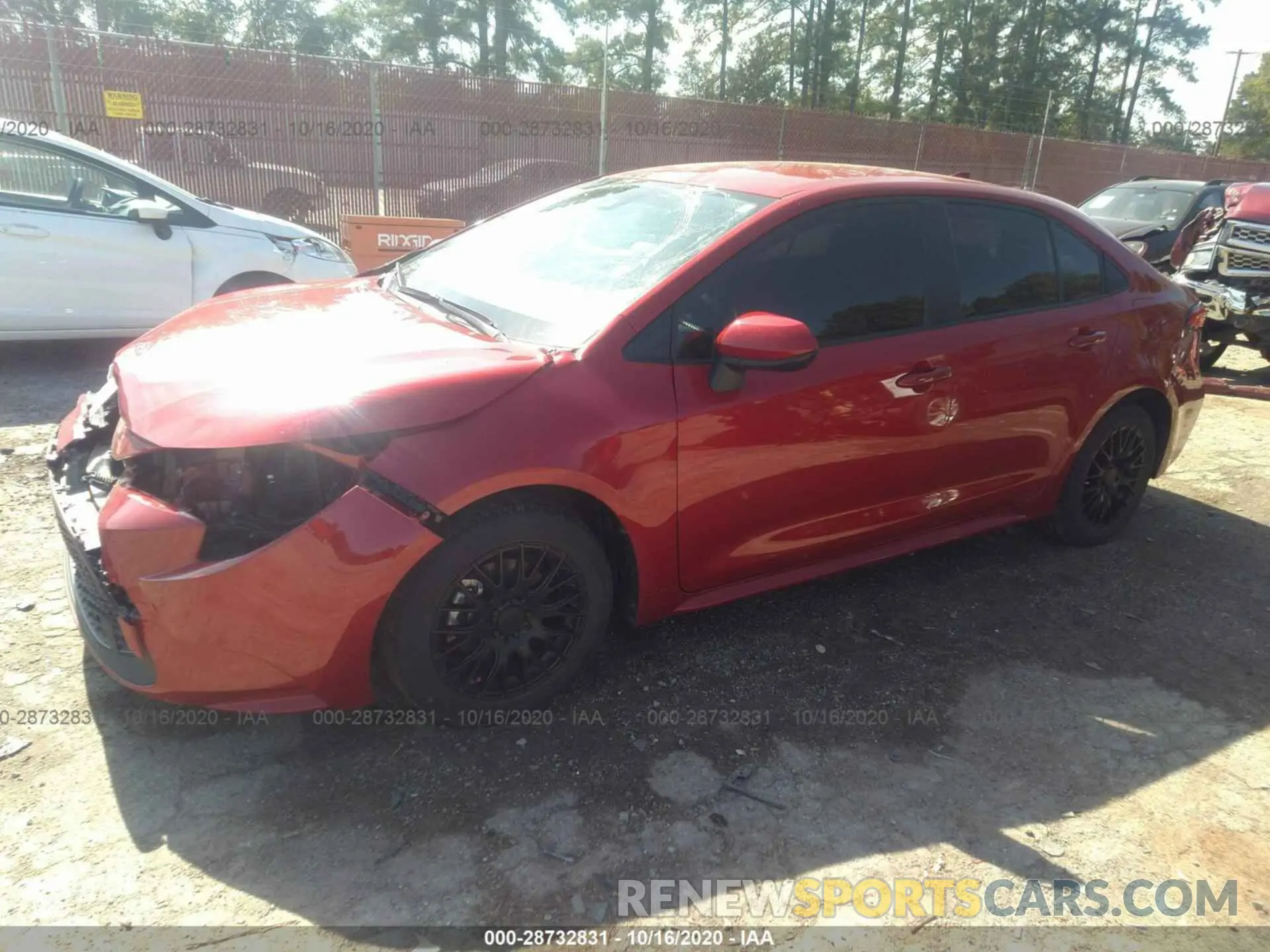 2 Photograph of a damaged car JTDEPRAEXLJ089476 TOYOTA COROLLA 2020