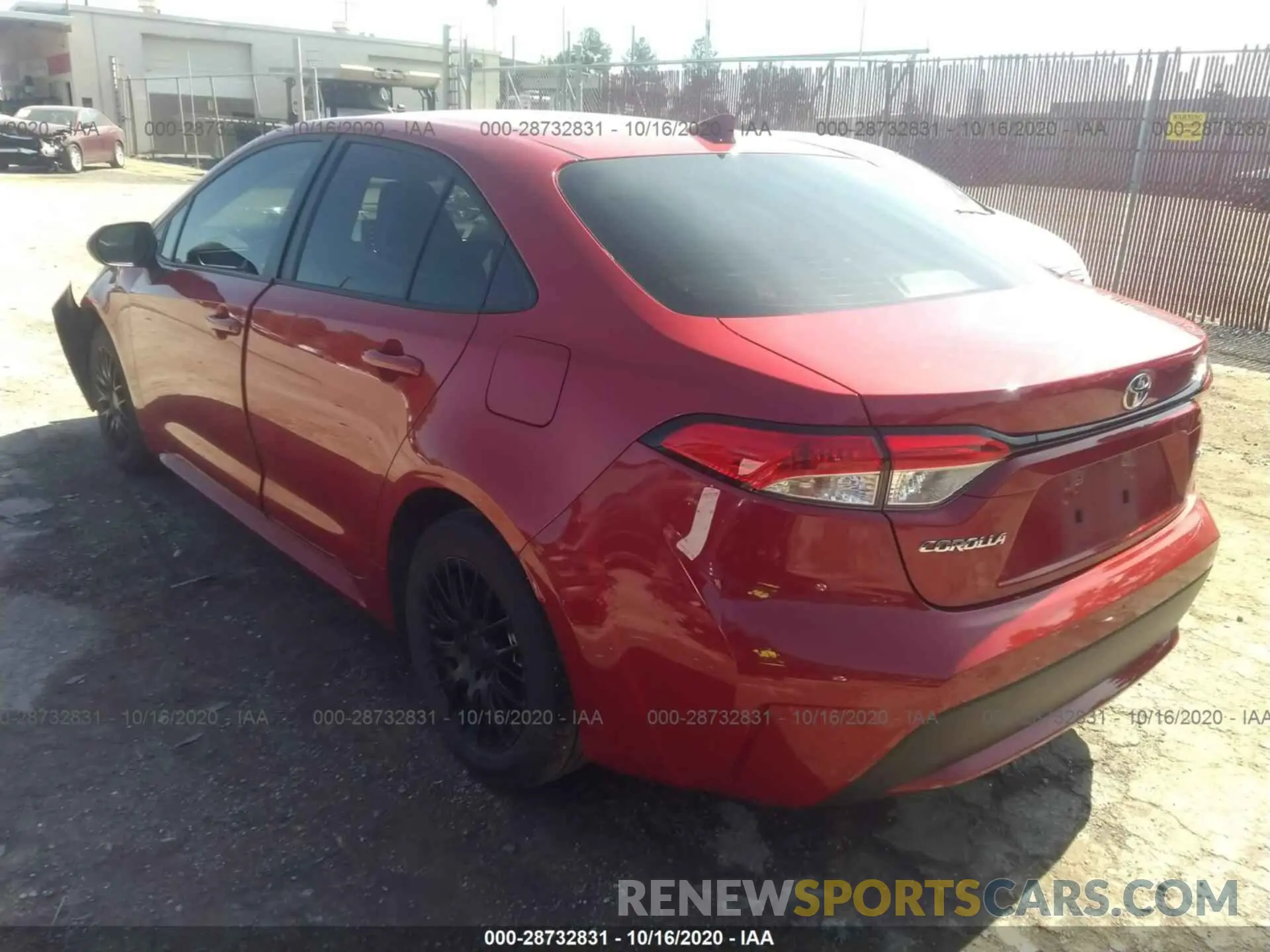 3 Photograph of a damaged car JTDEPRAEXLJ089476 TOYOTA COROLLA 2020