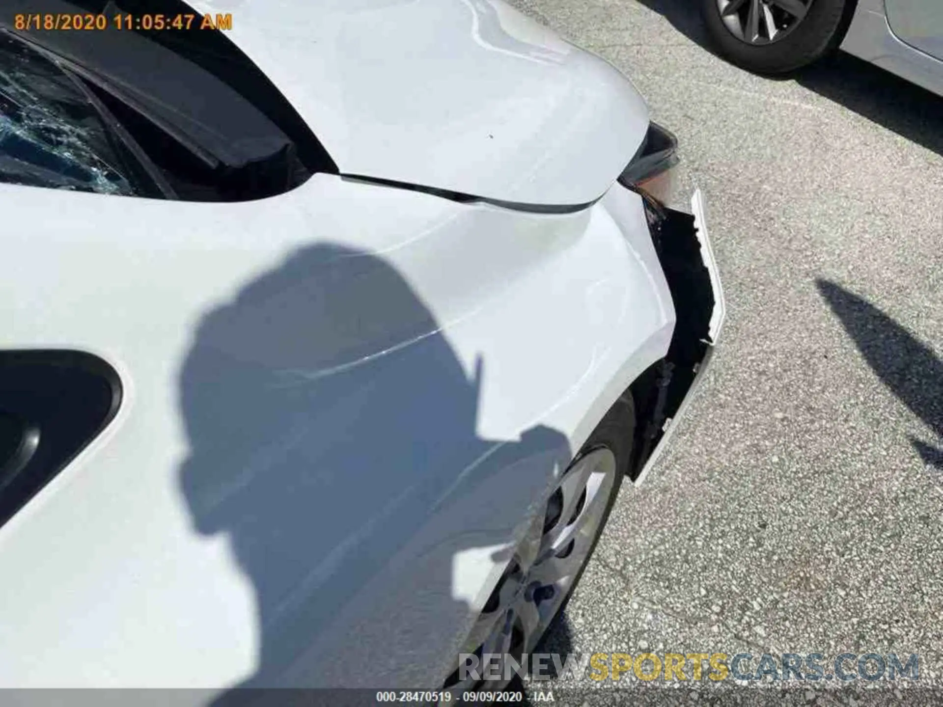 4 Photograph of a damaged car JTDEPRAEXLJ096024 TOYOTA COROLLA 2020