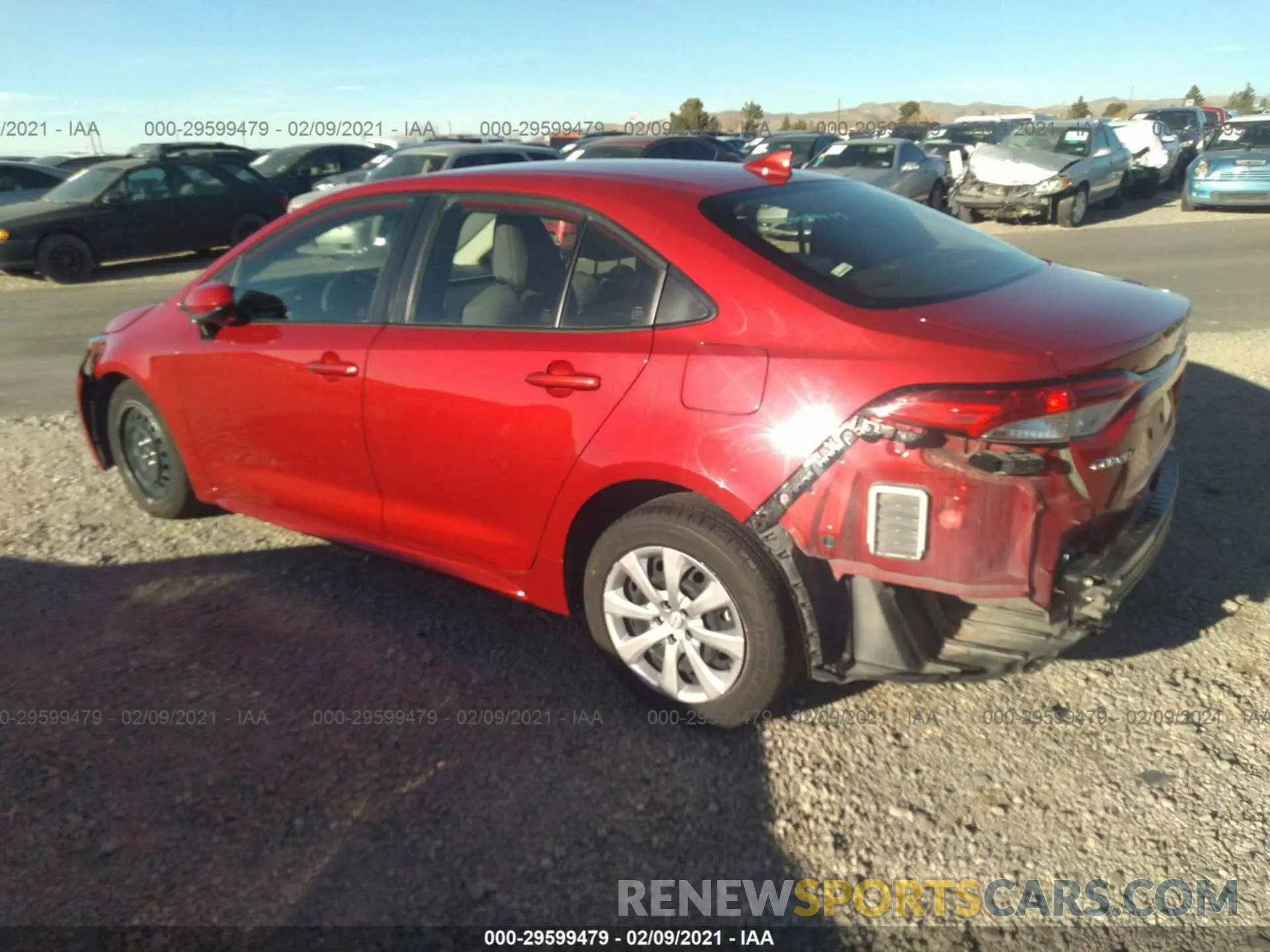 3 Photograph of a damaged car JTDEPRAEXLJ096699 TOYOTA COROLLA 2020