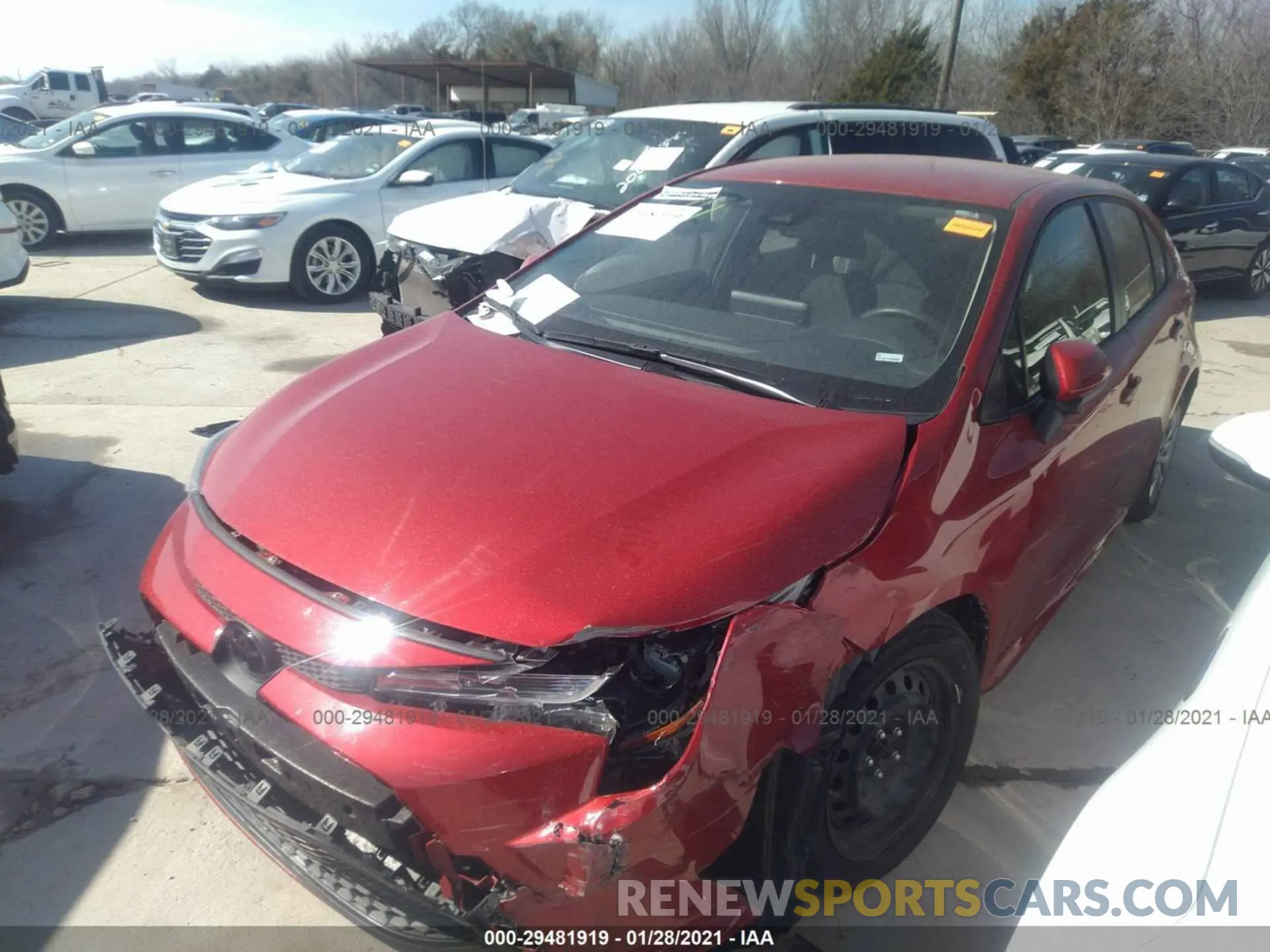2 Photograph of a damaged car JTDEPRAEXLJ099988 TOYOTA COROLLA 2020