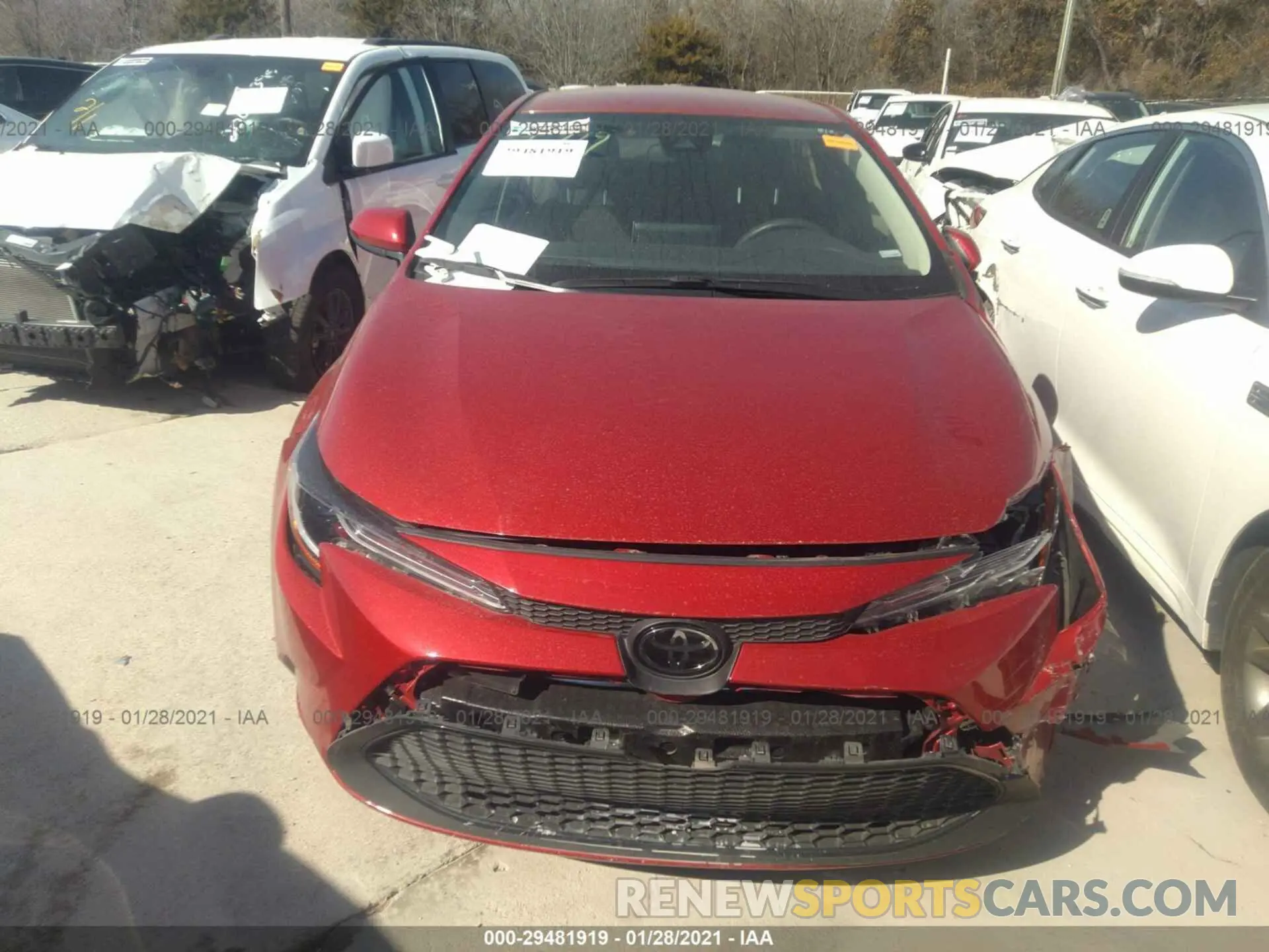 6 Photograph of a damaged car JTDEPRAEXLJ099988 TOYOTA COROLLA 2020
