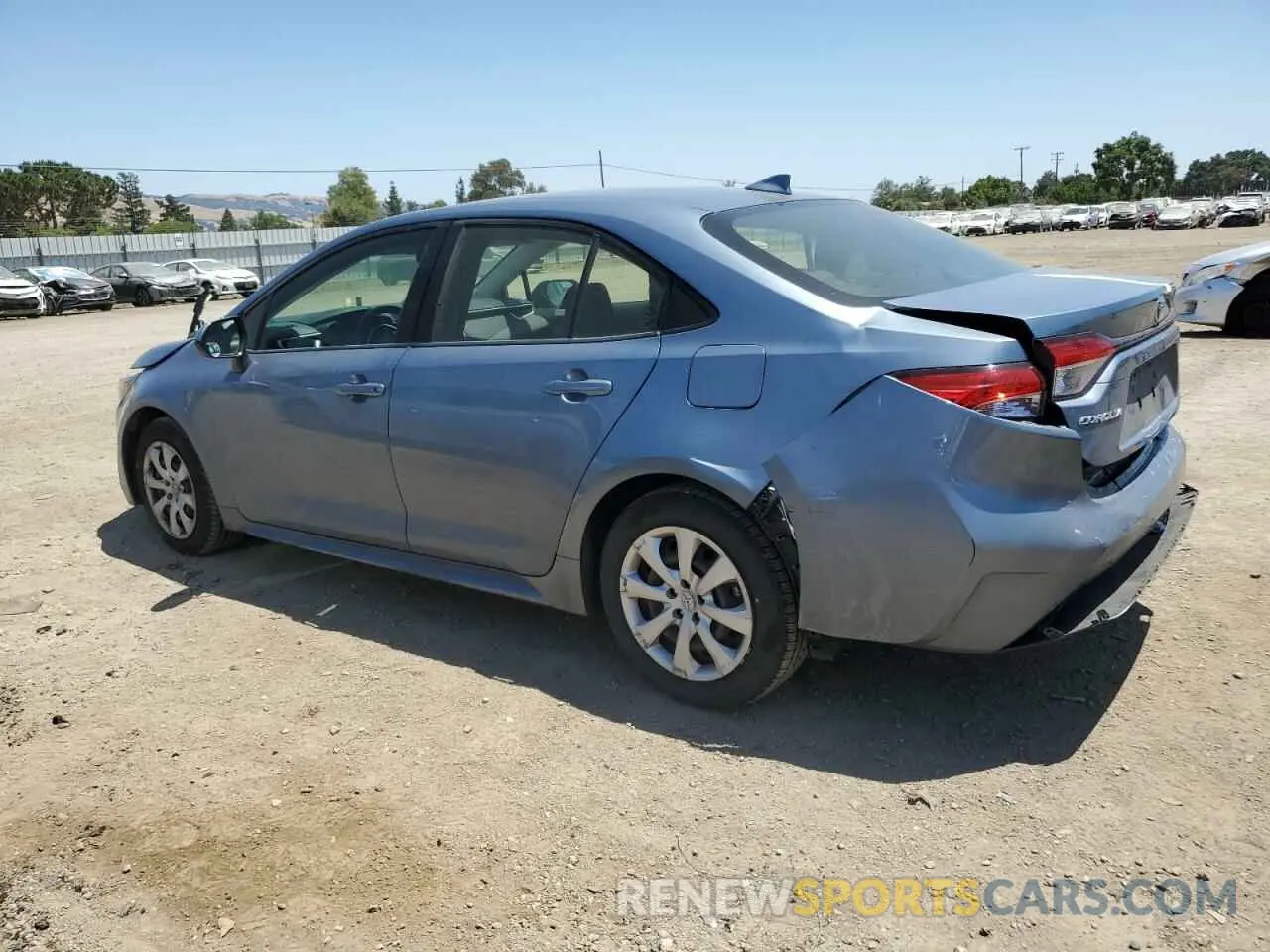 2 Photograph of a damaged car JTDEPRAEXLJ103313 TOYOTA COROLLA 2020