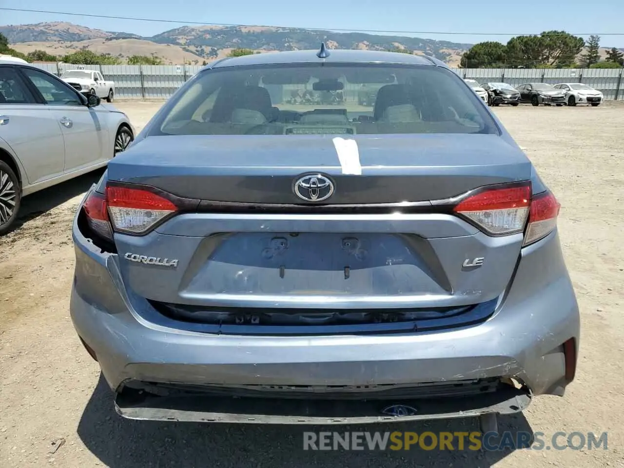 6 Photograph of a damaged car JTDEPRAEXLJ103313 TOYOTA COROLLA 2020
