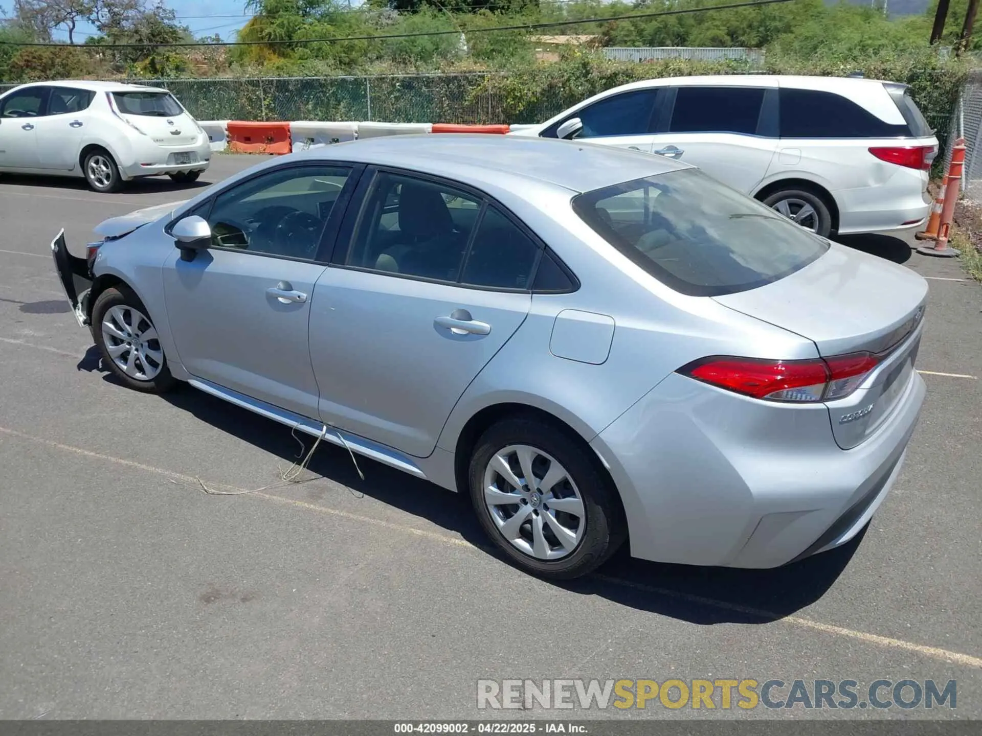 3 Photograph of a damaged car JTDEPRAEXLJ109614 TOYOTA COROLLA 2020