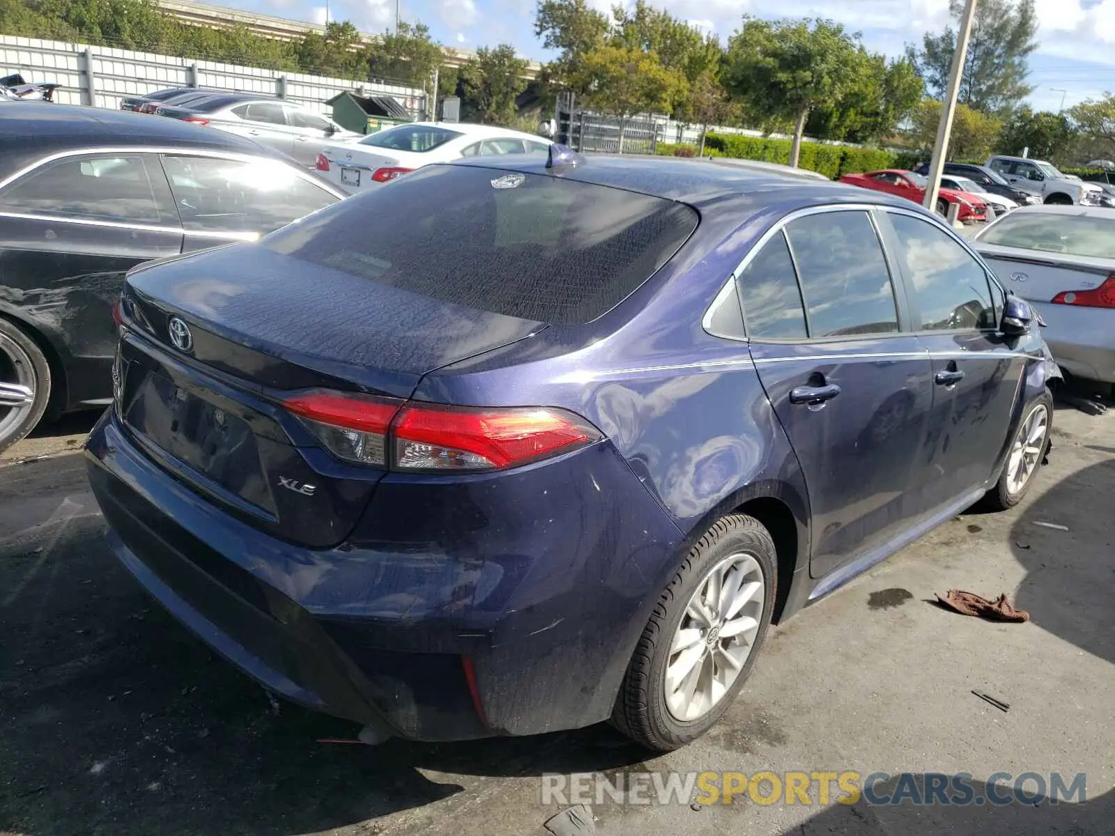 4 Photograph of a damaged car JTDFPRAE3LJ004501 TOYOTA COROLLA 2020