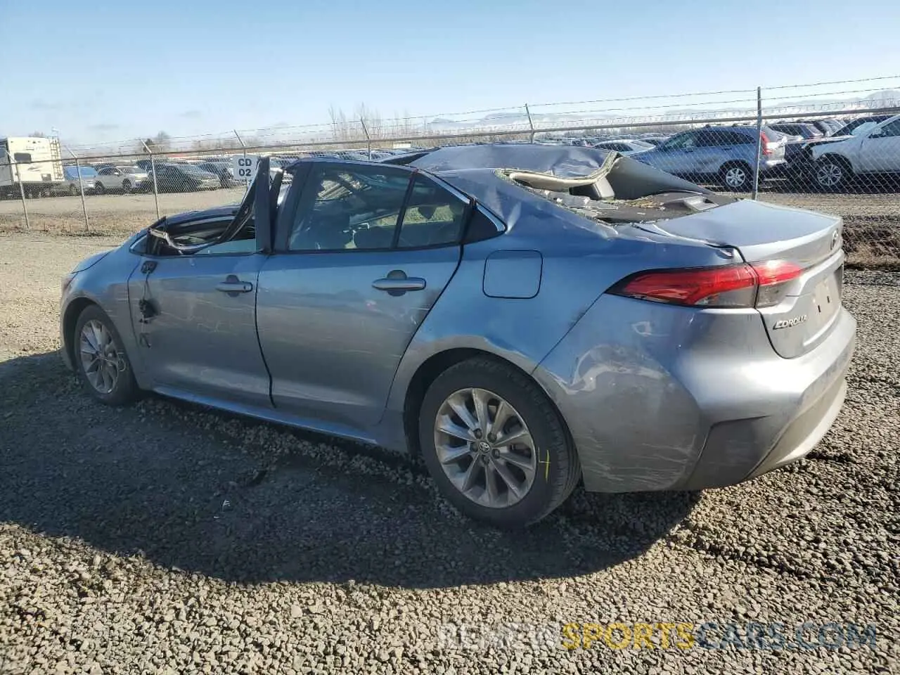 2 Photograph of a damaged car JTDFPRAE3LJ074404 TOYOTA COROLLA 2020