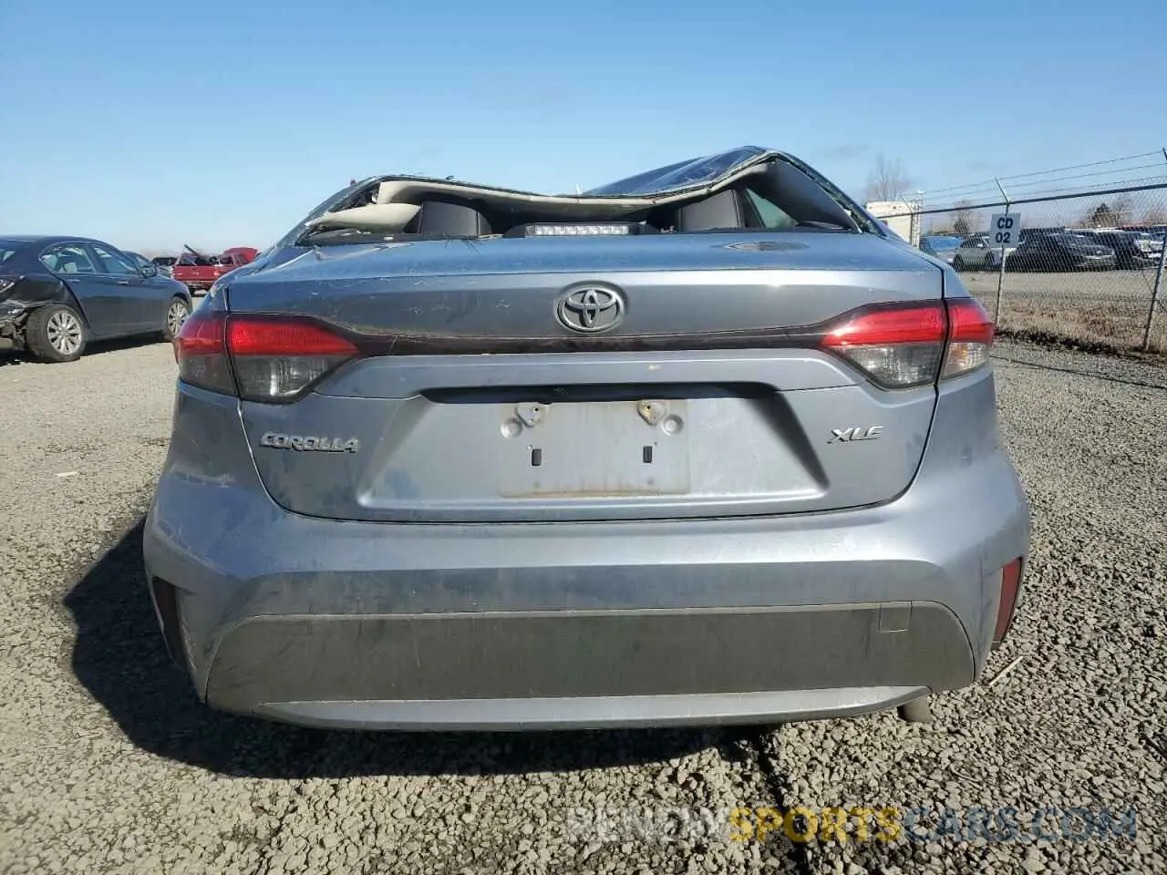 6 Photograph of a damaged car JTDFPRAE3LJ074404 TOYOTA COROLLA 2020