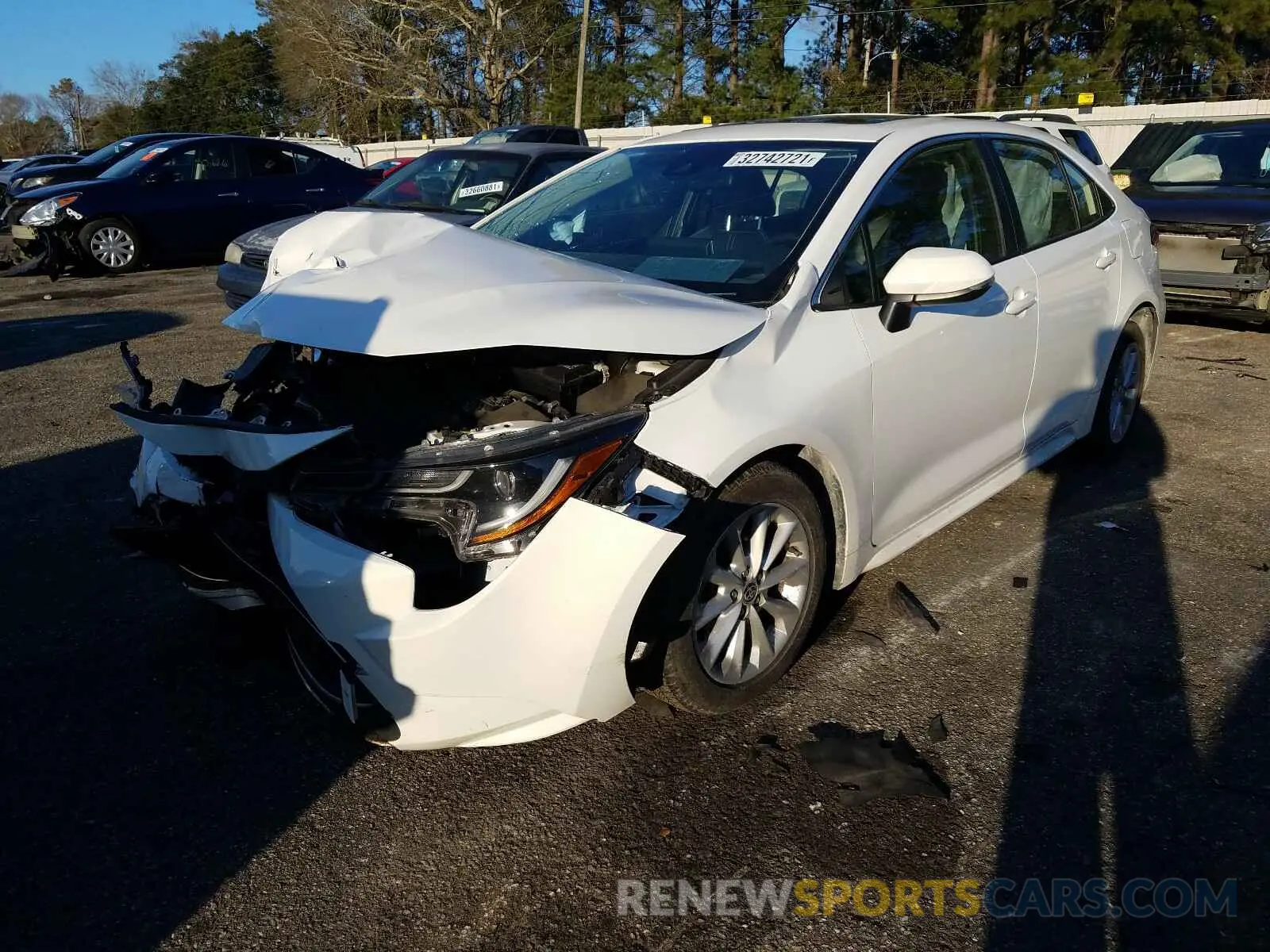 2 Photograph of a damaged car JTDFPRAE4LJ013210 TOYOTA COROLLA 2020