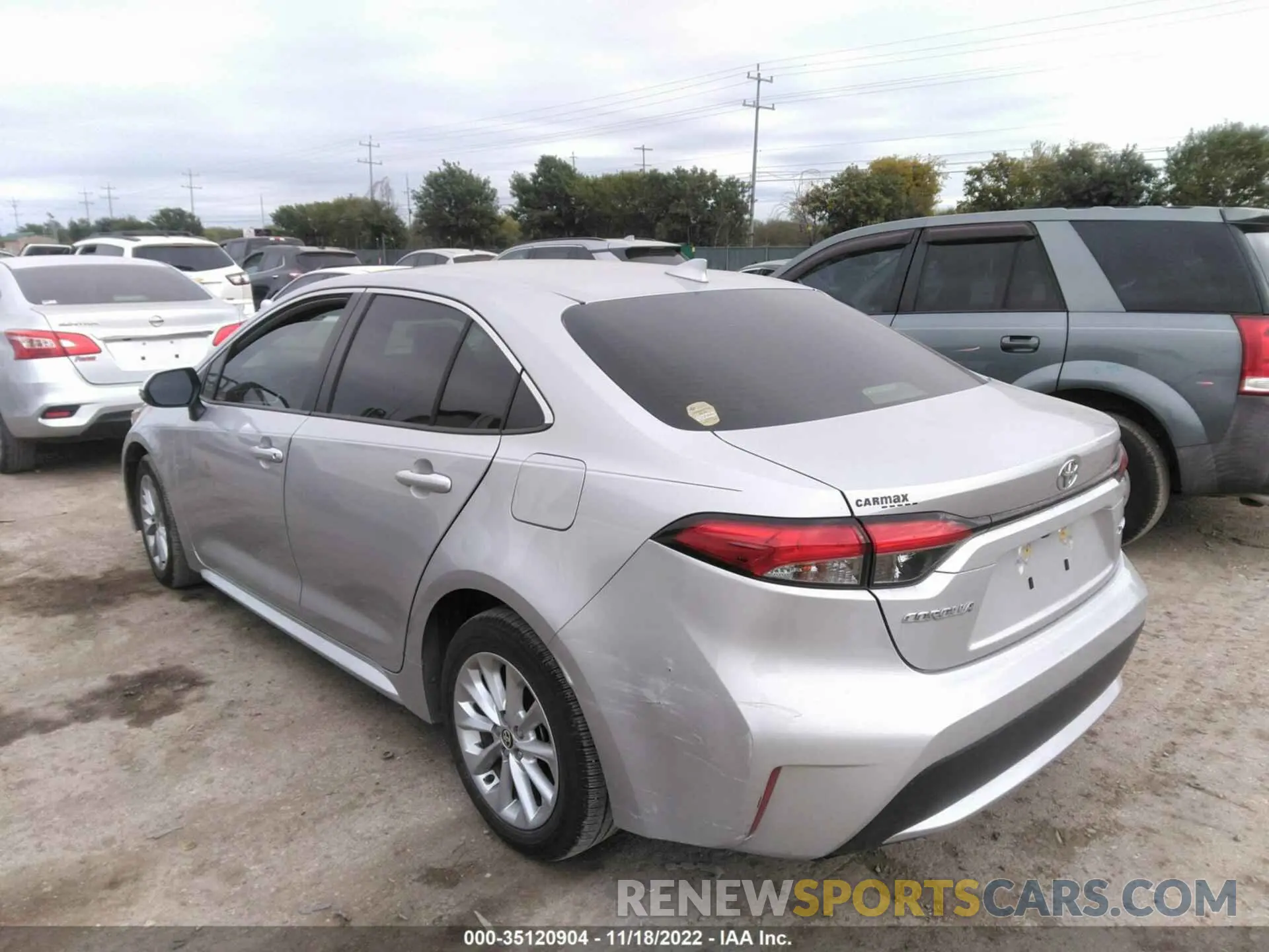 3 Photograph of a damaged car JTDFPRAE4LJ018505 TOYOTA COROLLA 2020