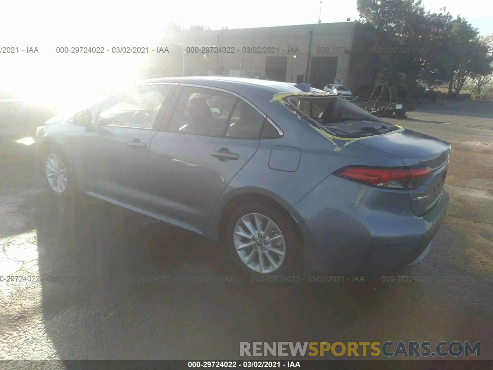 3 Photograph of a damaged car JTDFPRAE4LJ031657 TOYOTA COROLLA 2020