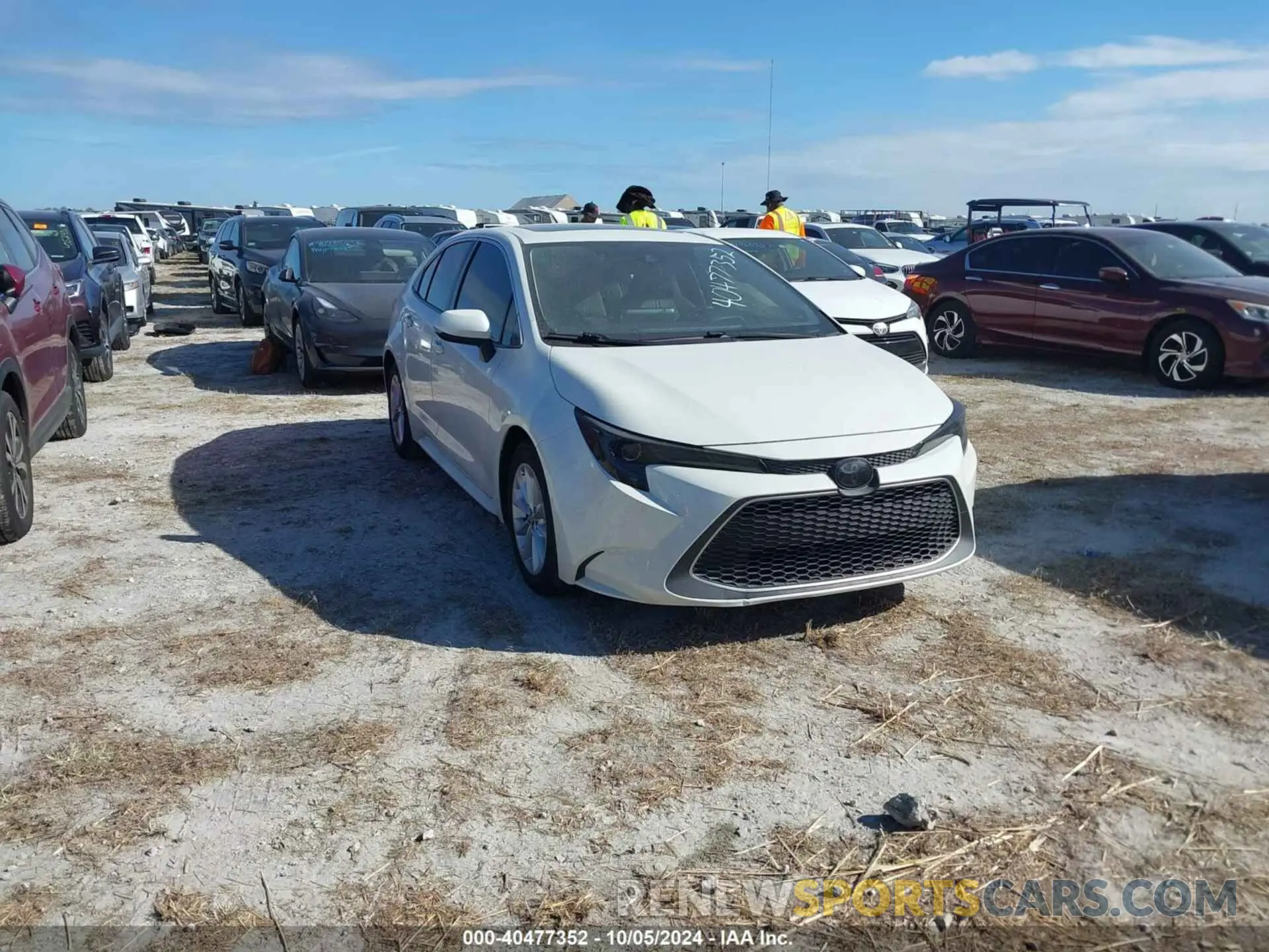 1 Photograph of a damaged car JTDFPRAE8LJ030253 TOYOTA COROLLA 2020