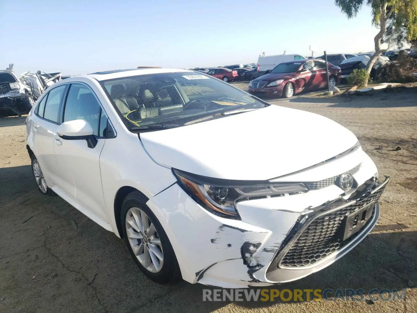 1 Photograph of a damaged car JTDFPRAEXLJ056000 TOYOTA COROLLA 2020