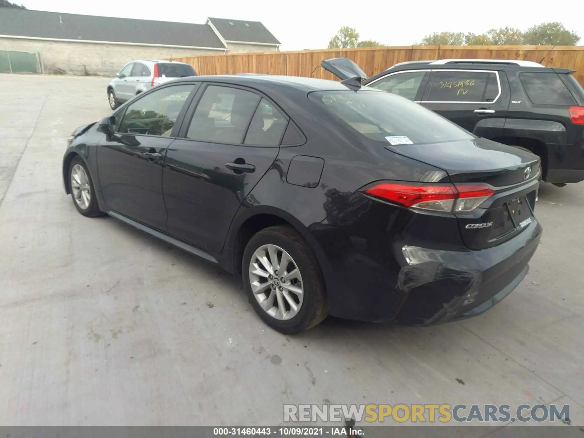 3 Photograph of a damaged car JTDHPRAE0LJ042261 TOYOTA COROLLA 2020