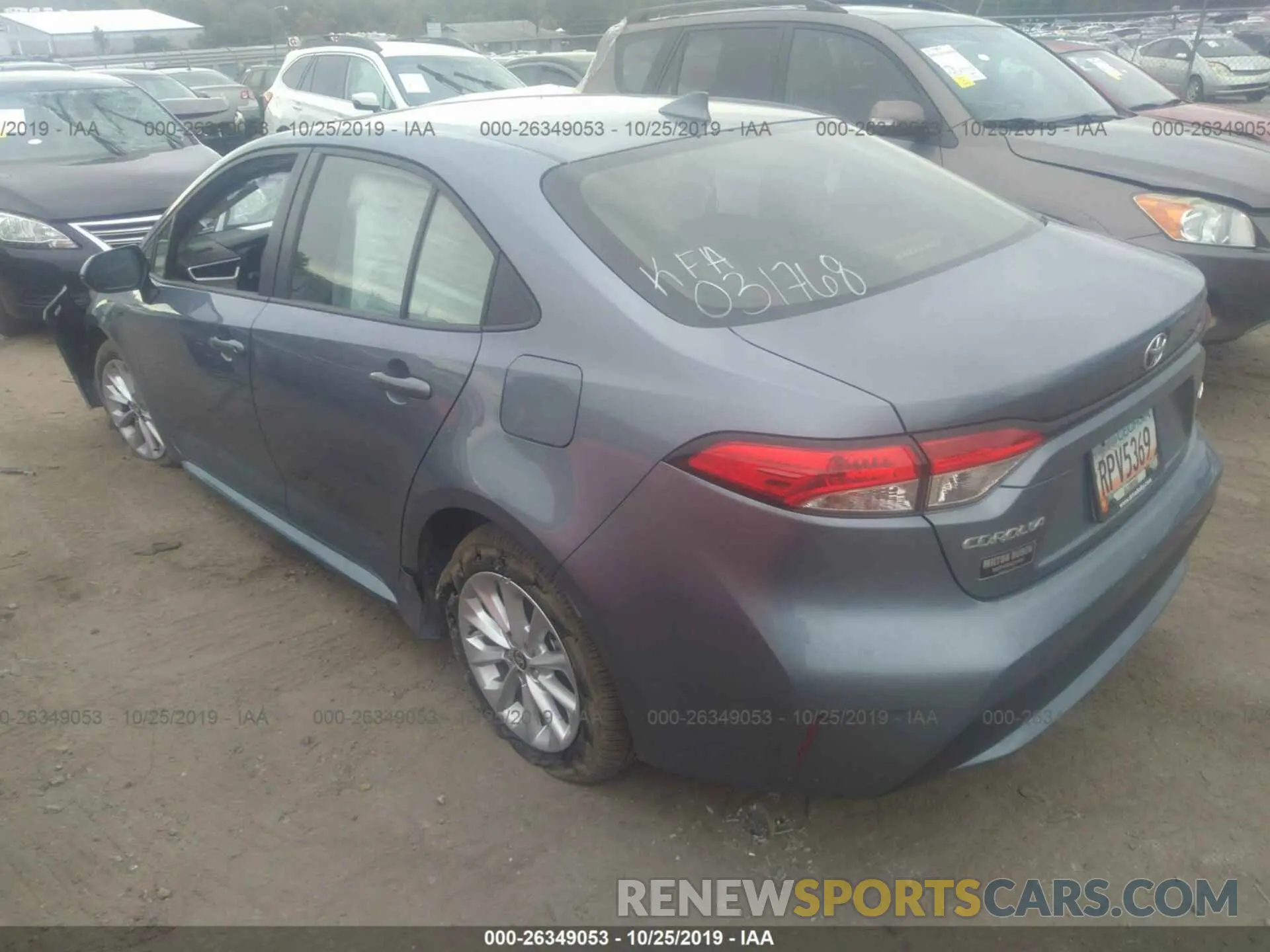 3 Photograph of a damaged car JTDHPRAE1LJ031768 TOYOTA COROLLA 2020