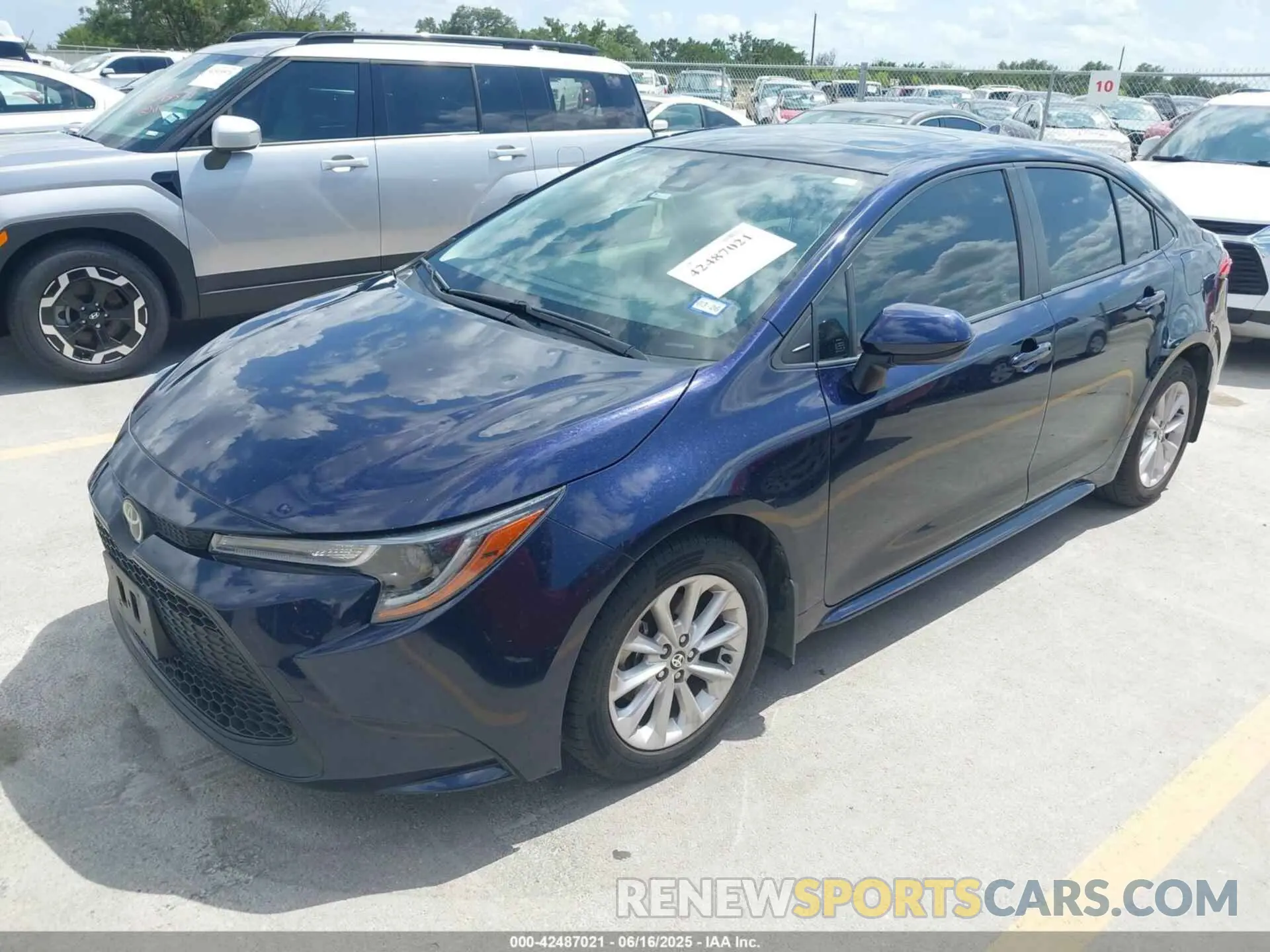 2 Photograph of a damaged car JTDHPRAE1LJ045802 TOYOTA COROLLA 2020