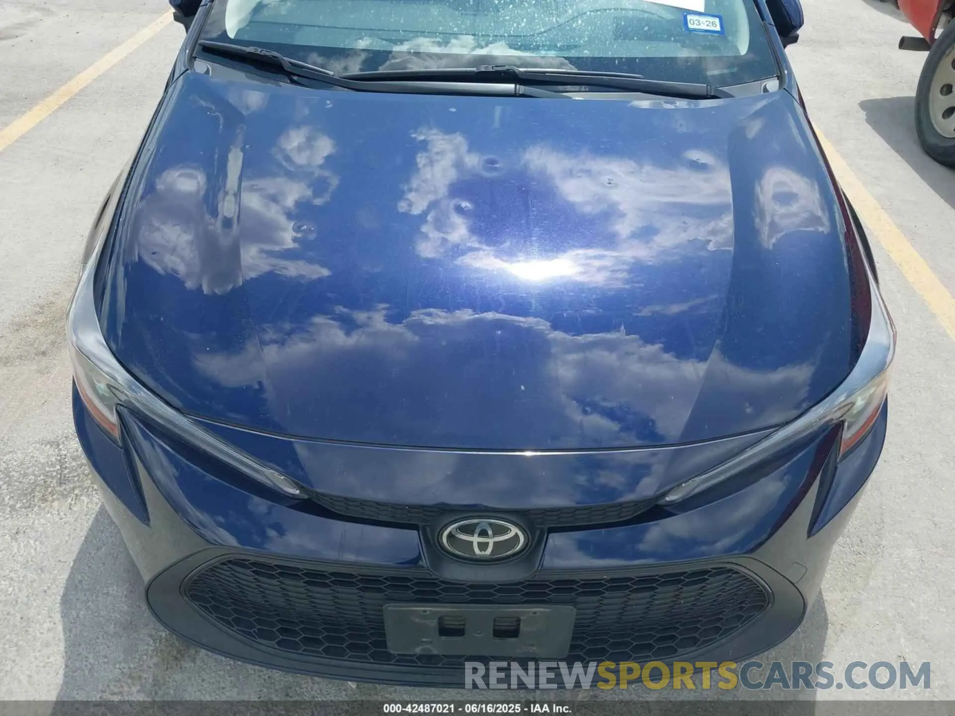 6 Photograph of a damaged car JTDHPRAE1LJ045802 TOYOTA COROLLA 2020