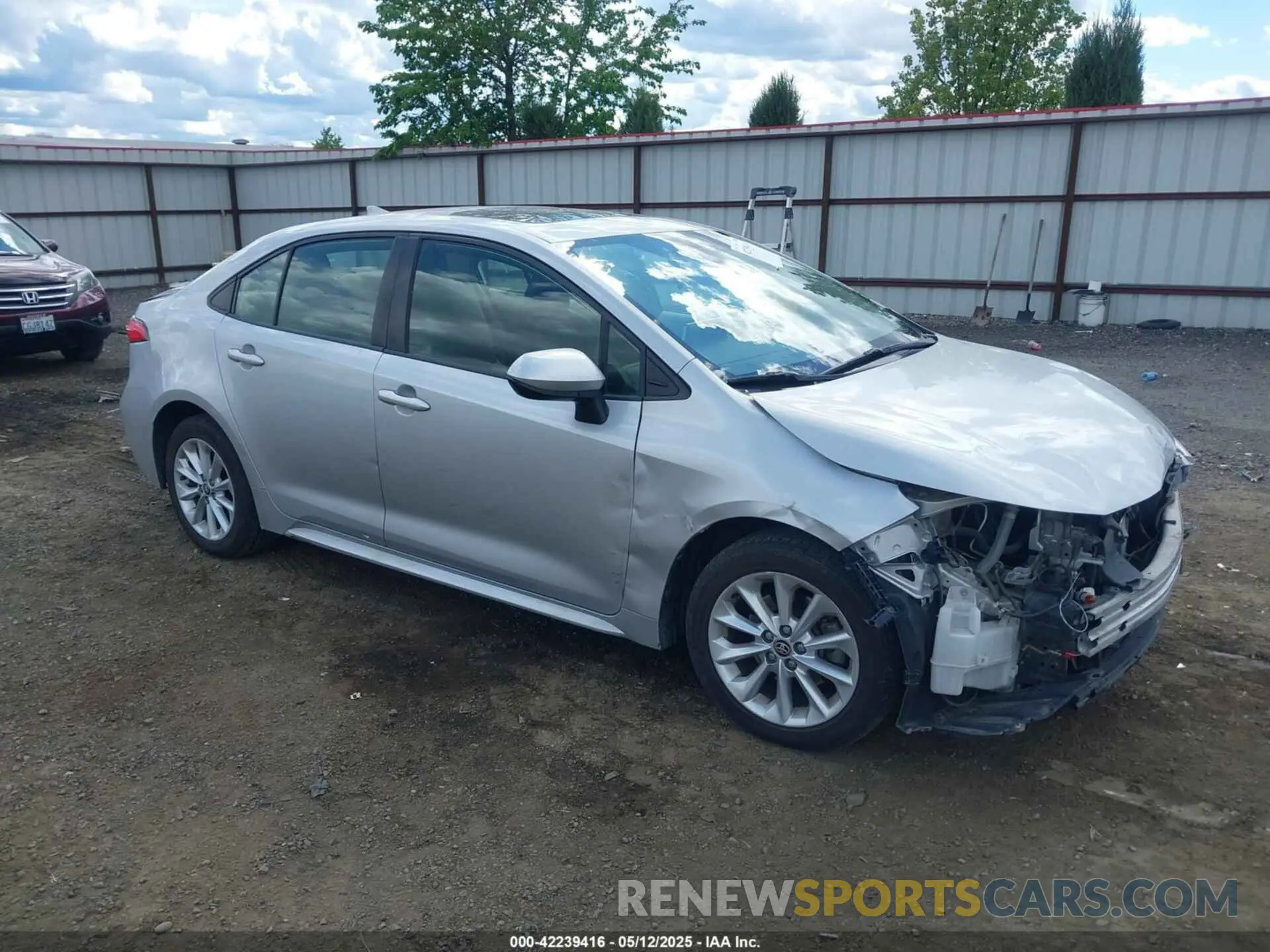 1 Photograph of a damaged car JTDHPRAE2LJ030824 TOYOTA COROLLA 2020
