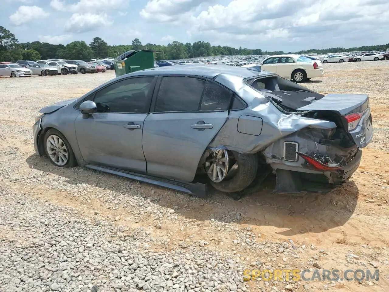 2 Photograph of a damaged car JTDHPRAE2LJ052970 TOYOTA COROLLA 2020